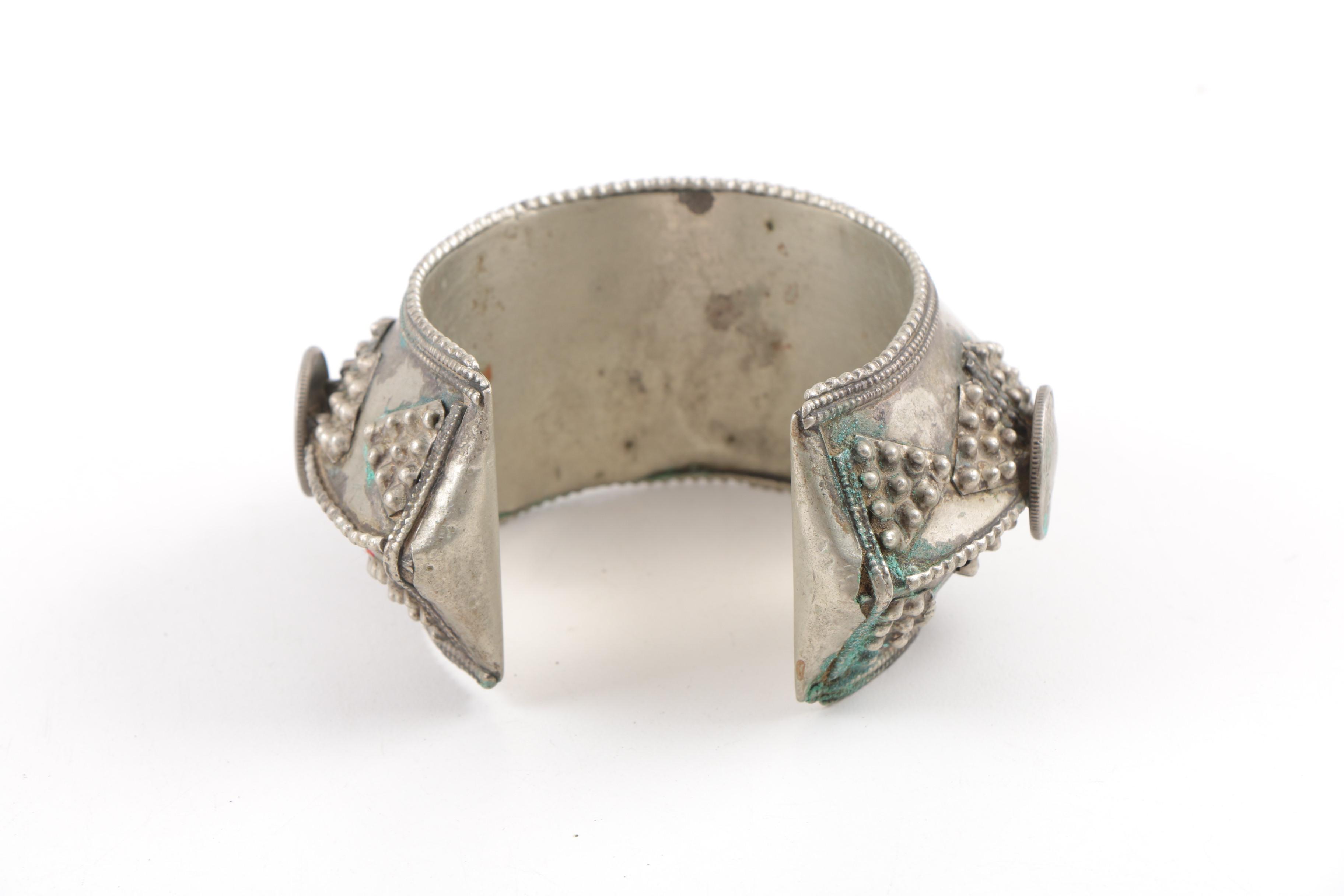 Vintage Berber Style Bracelets and Tibetan Pendant