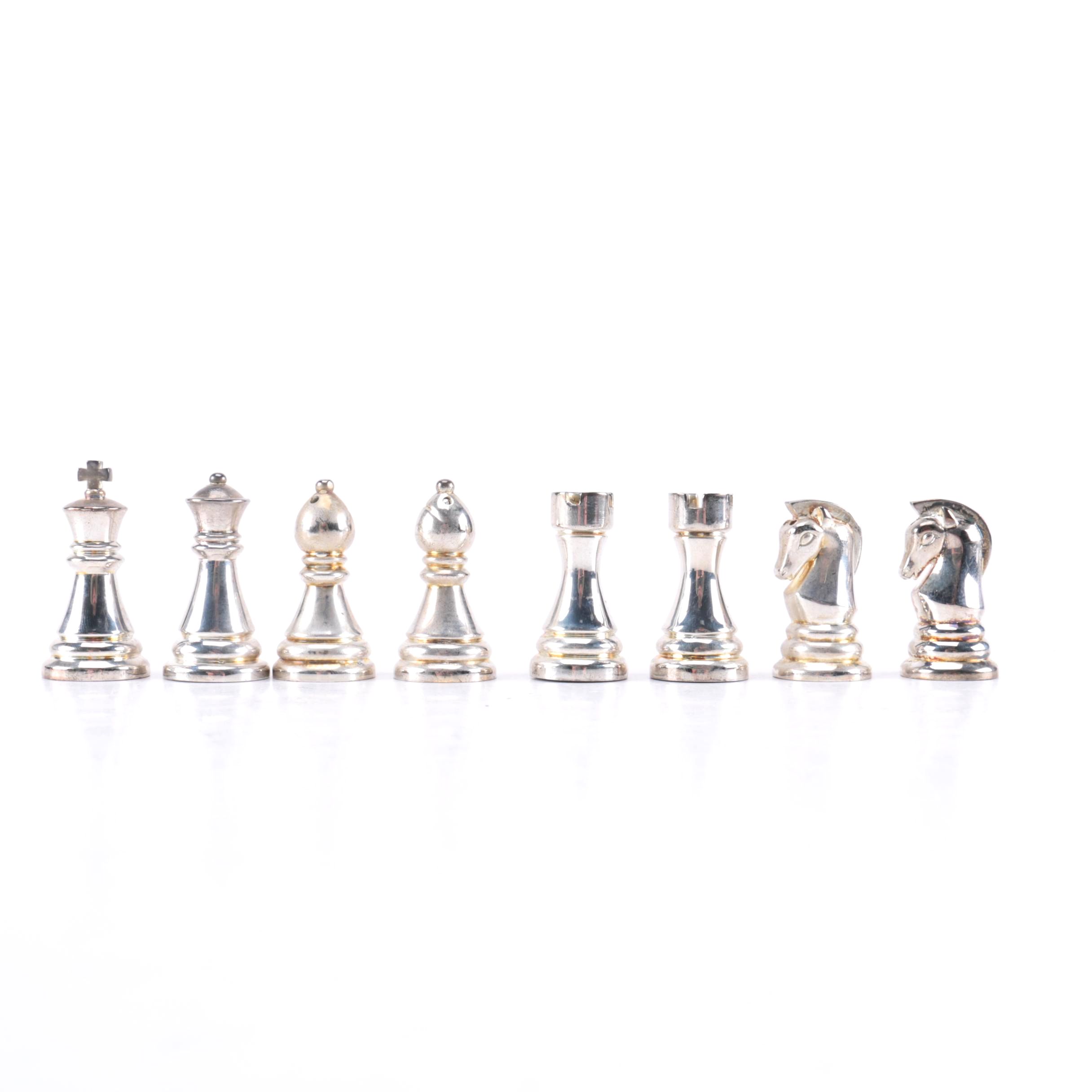 Towle Chess Themed Salt and Pepper Shakers