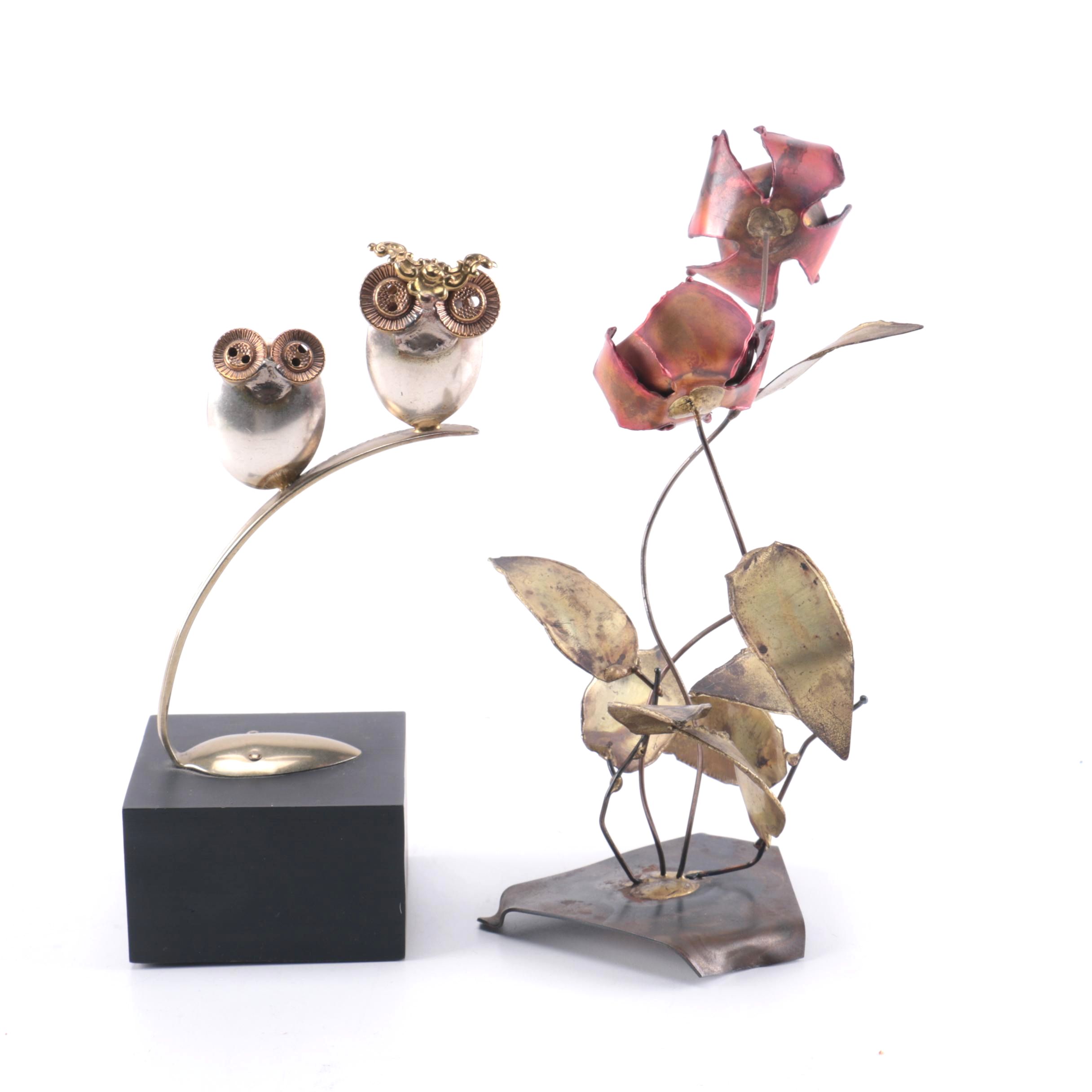 Raul Zuniga Spoon Art Owl Sculpture 1972 Casa Del Arte