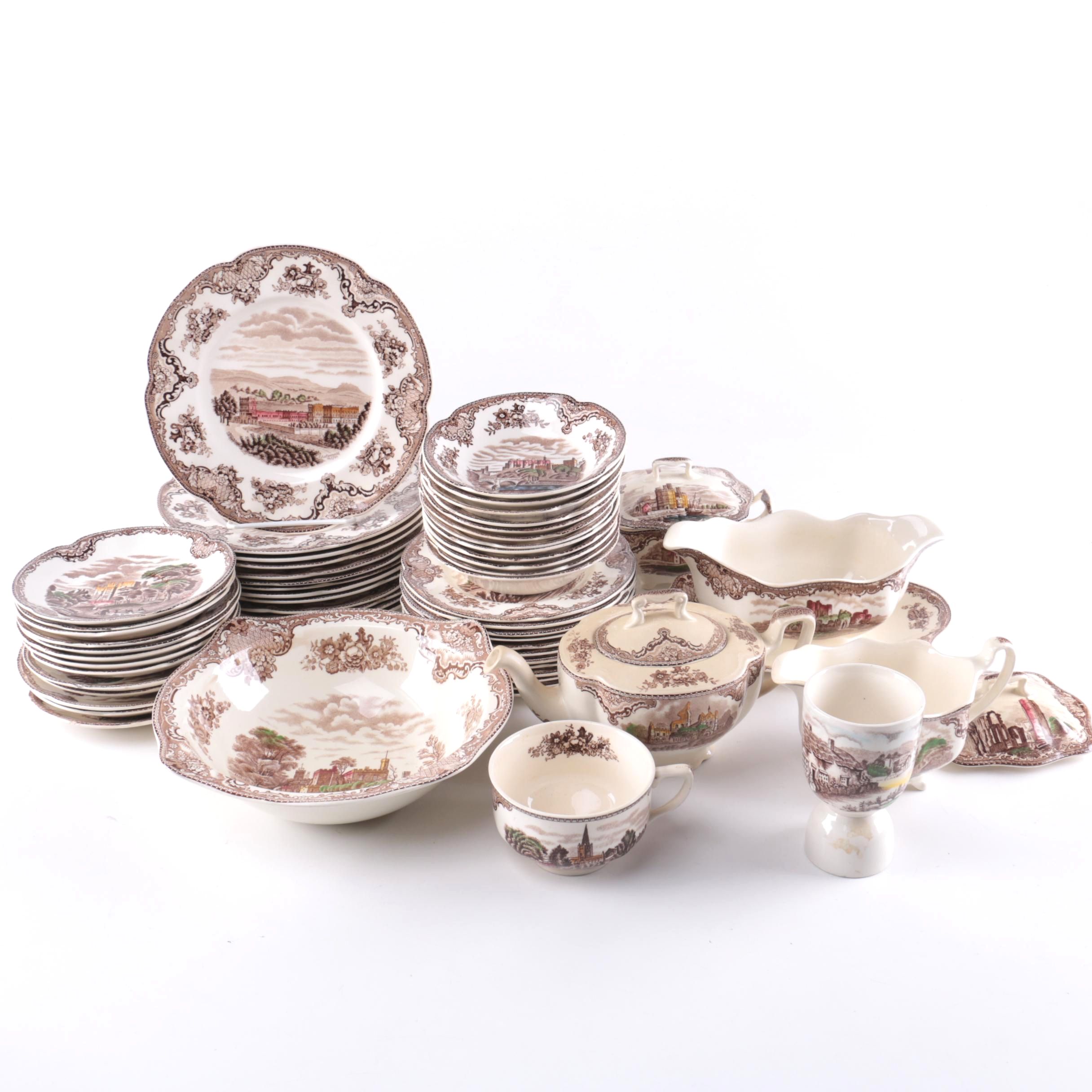 Johnson Bros "Old Britain Castles" Porcelain Tableware Set