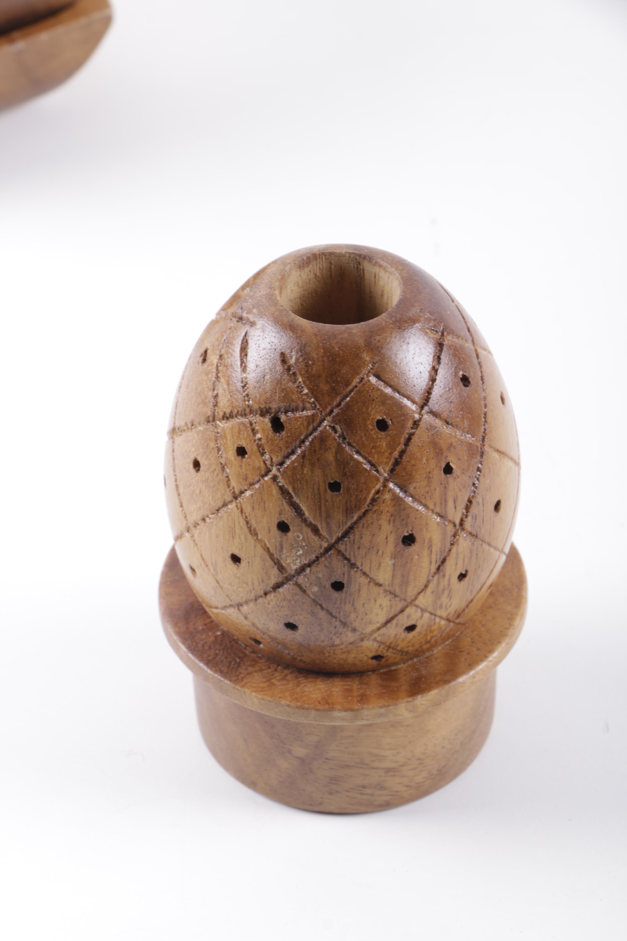 Vintage Wooden Serving Set