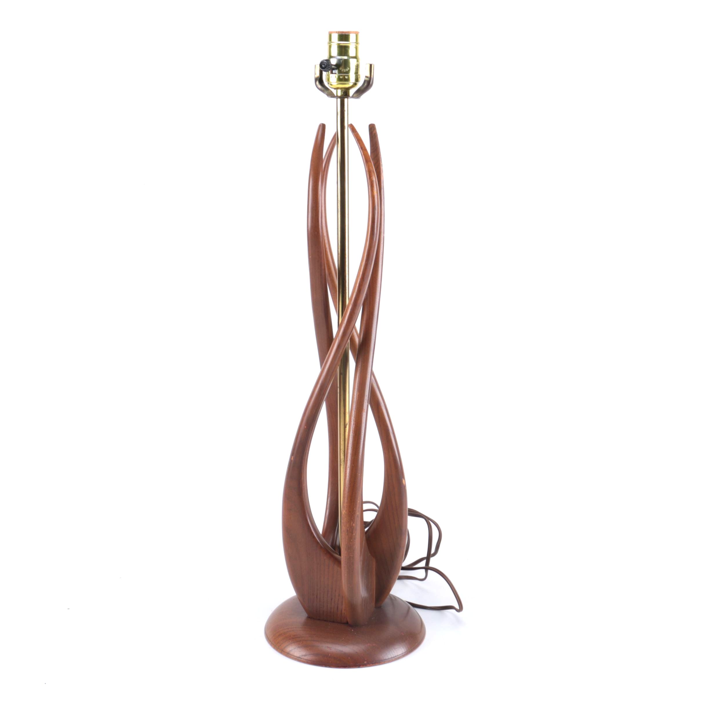 Mid Century Modern Wood Table Lamp