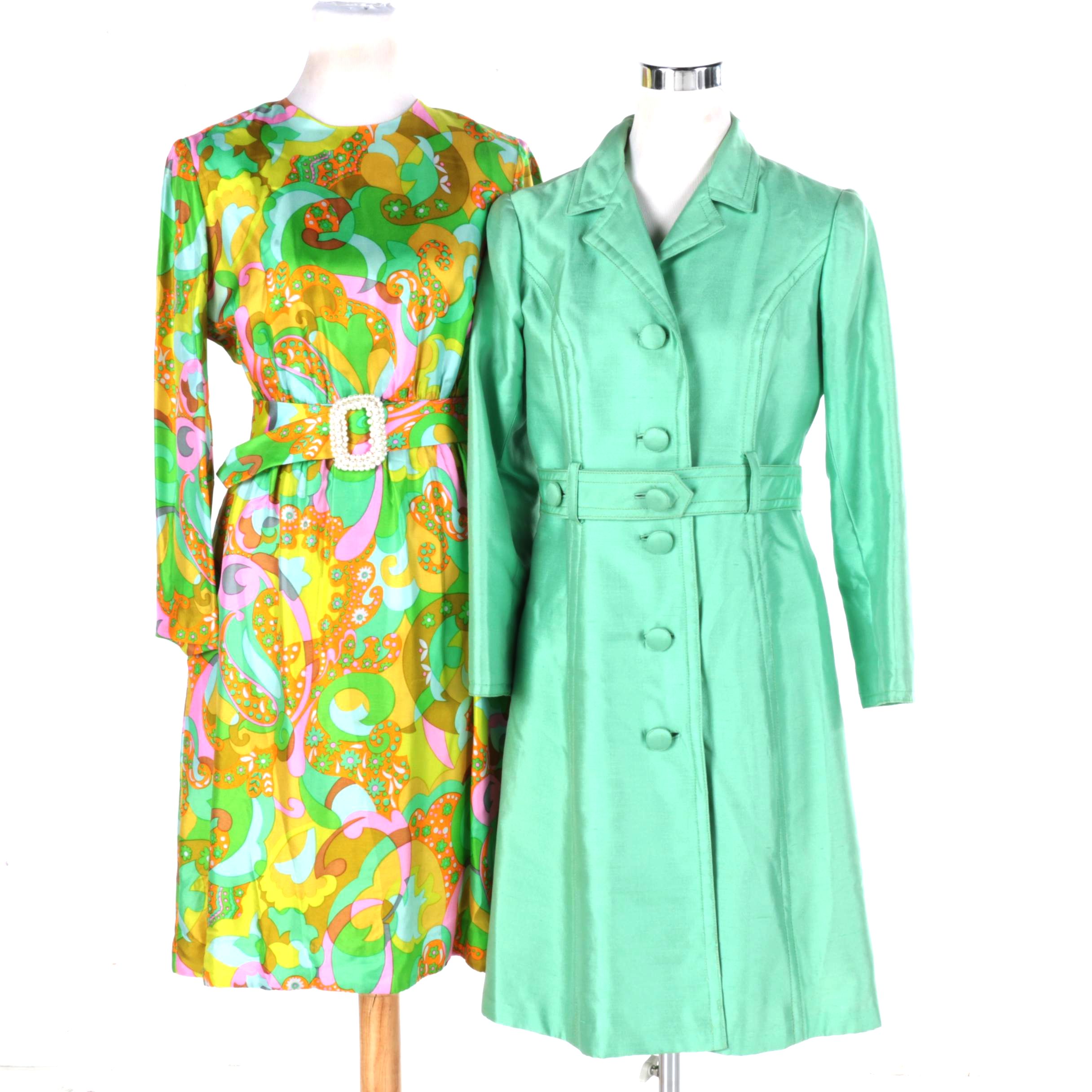 Vintage Dynasty Silk Dress and Dress Coat