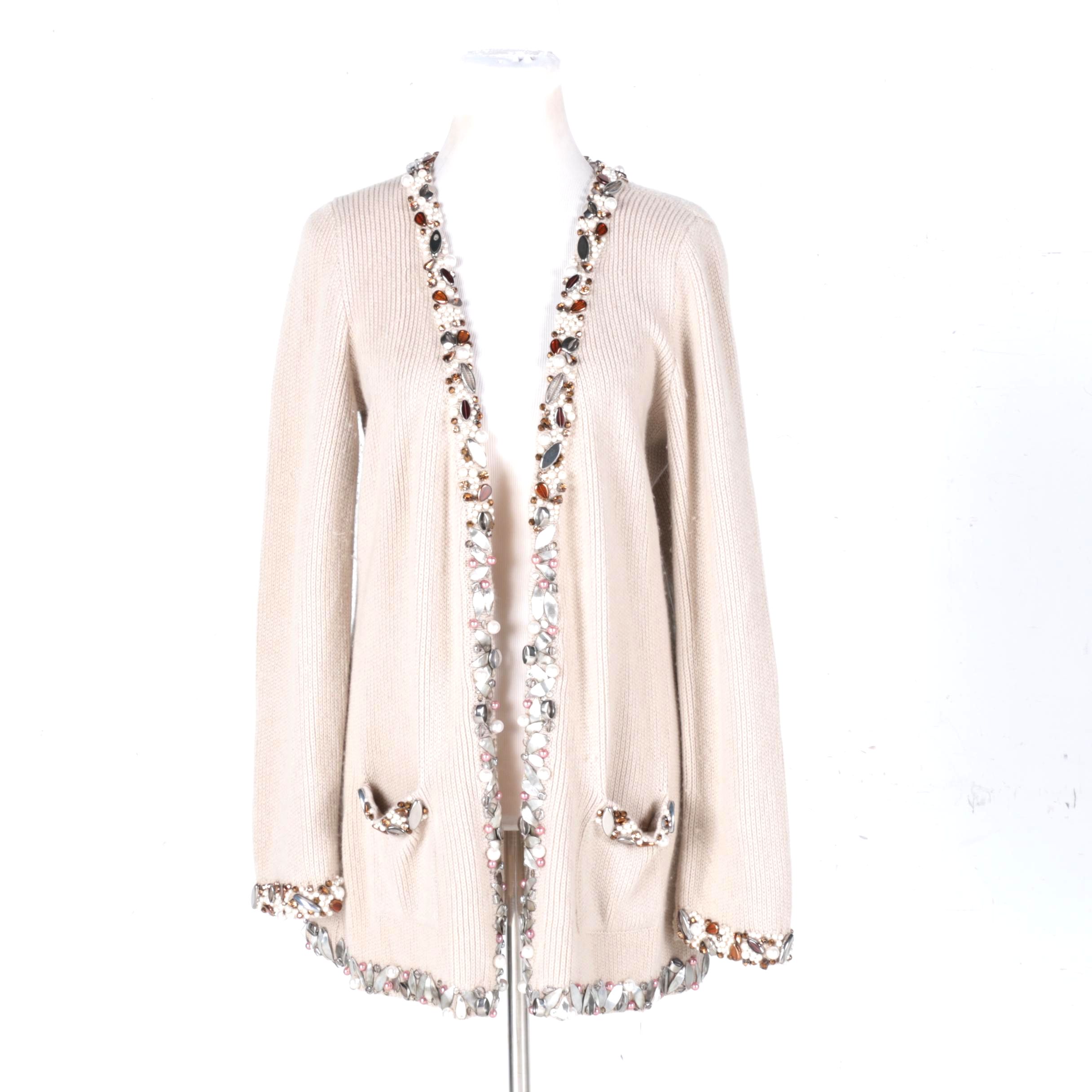 Oscar de la Renta Cashmere Cardigan
