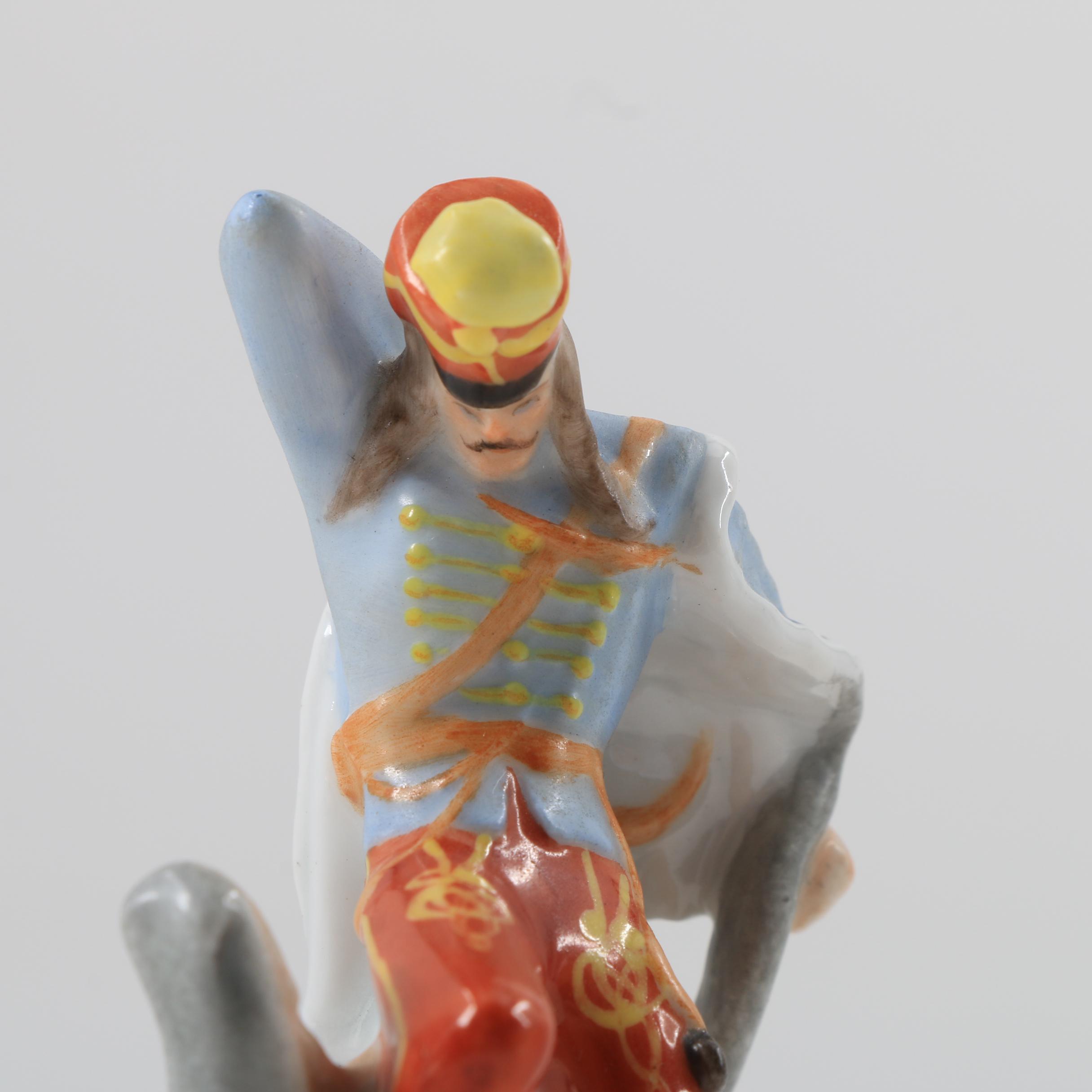Herend Porcelain "Hadik Hussar" Figurines
