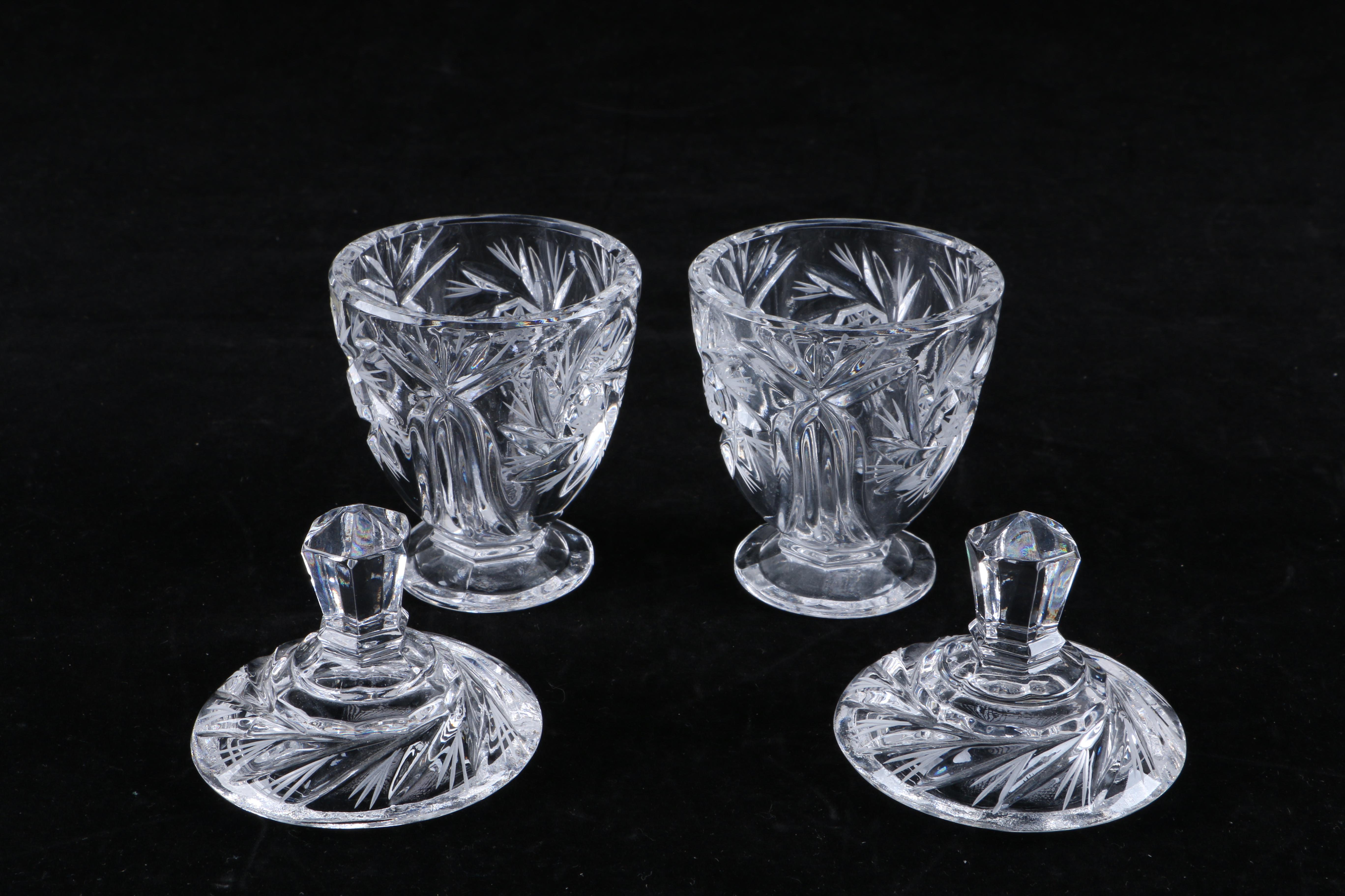 Collection of Crystal and Glass Tableware Including Violetta