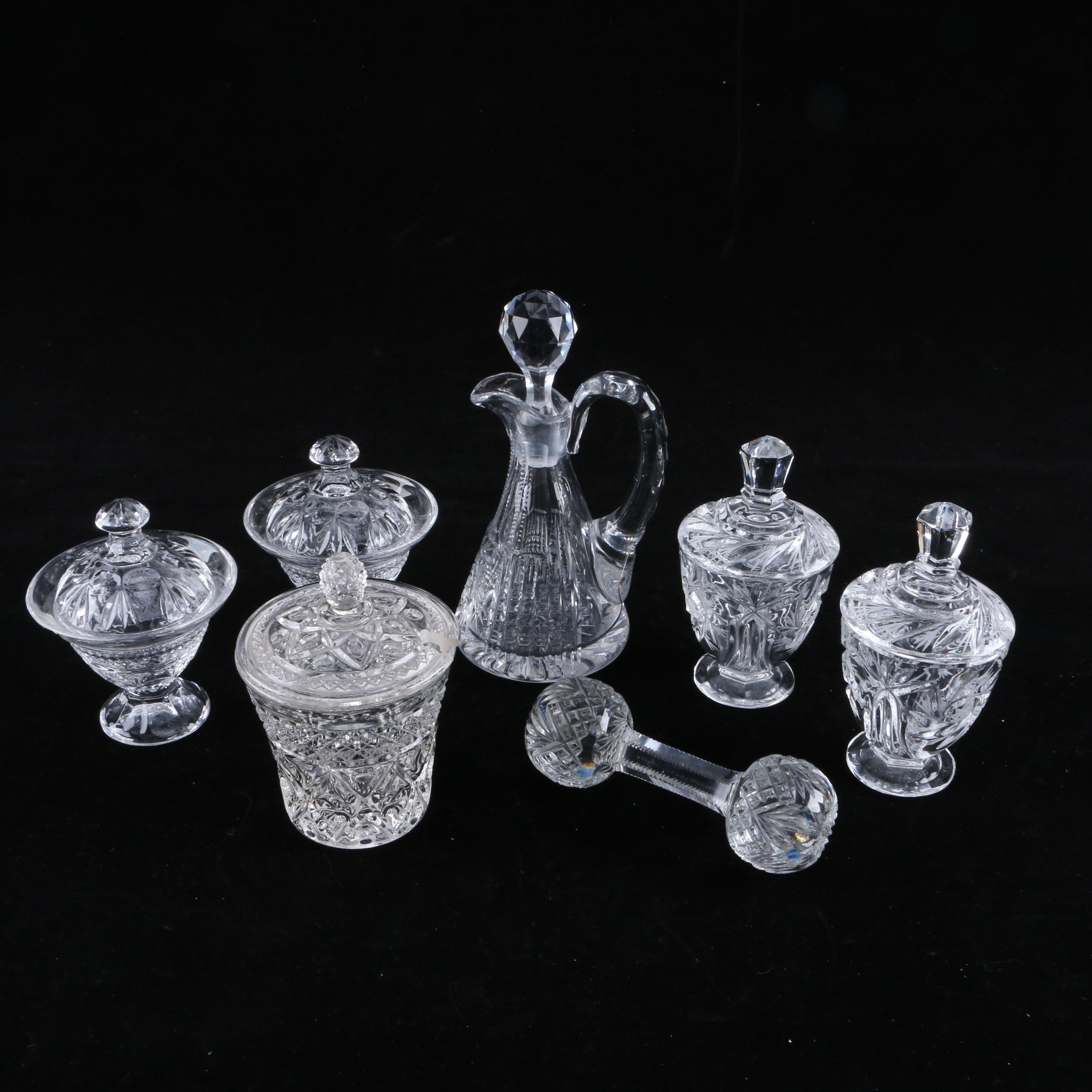 Collection of Crystal and Glass Tableware Including Violetta