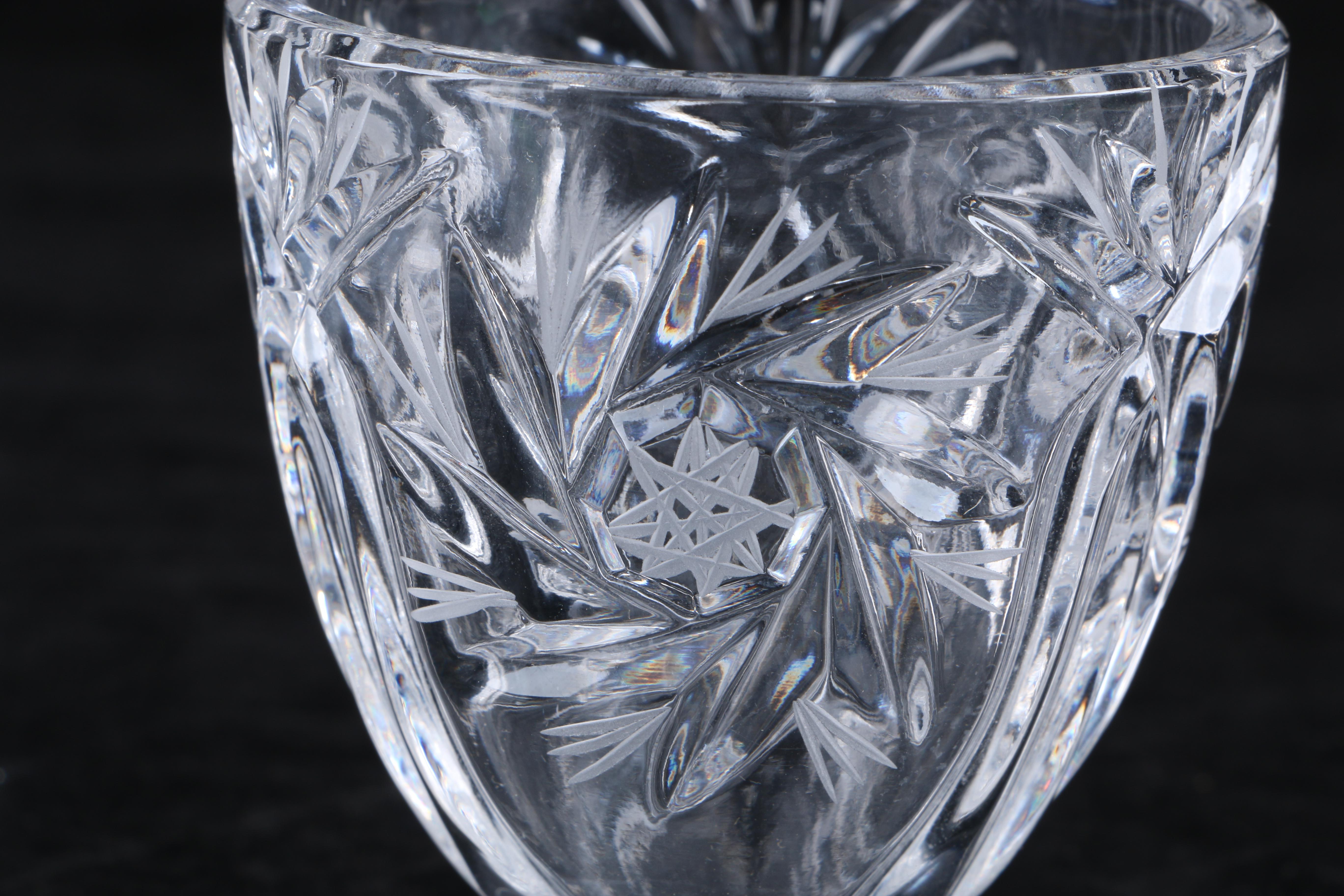 Collection of Crystal and Glass Tableware Including Violetta