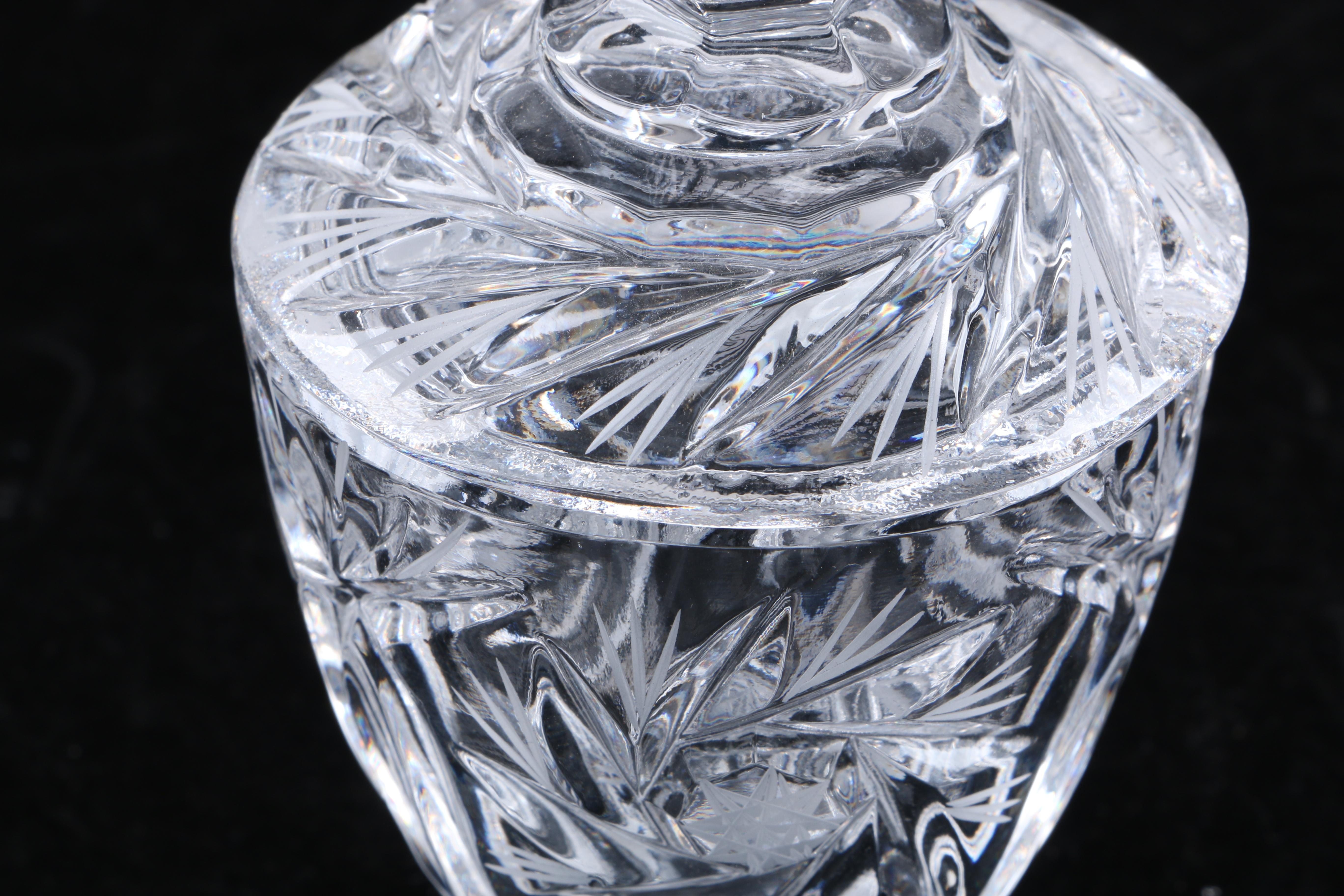 Collection of Crystal and Glass Tableware Including Violetta