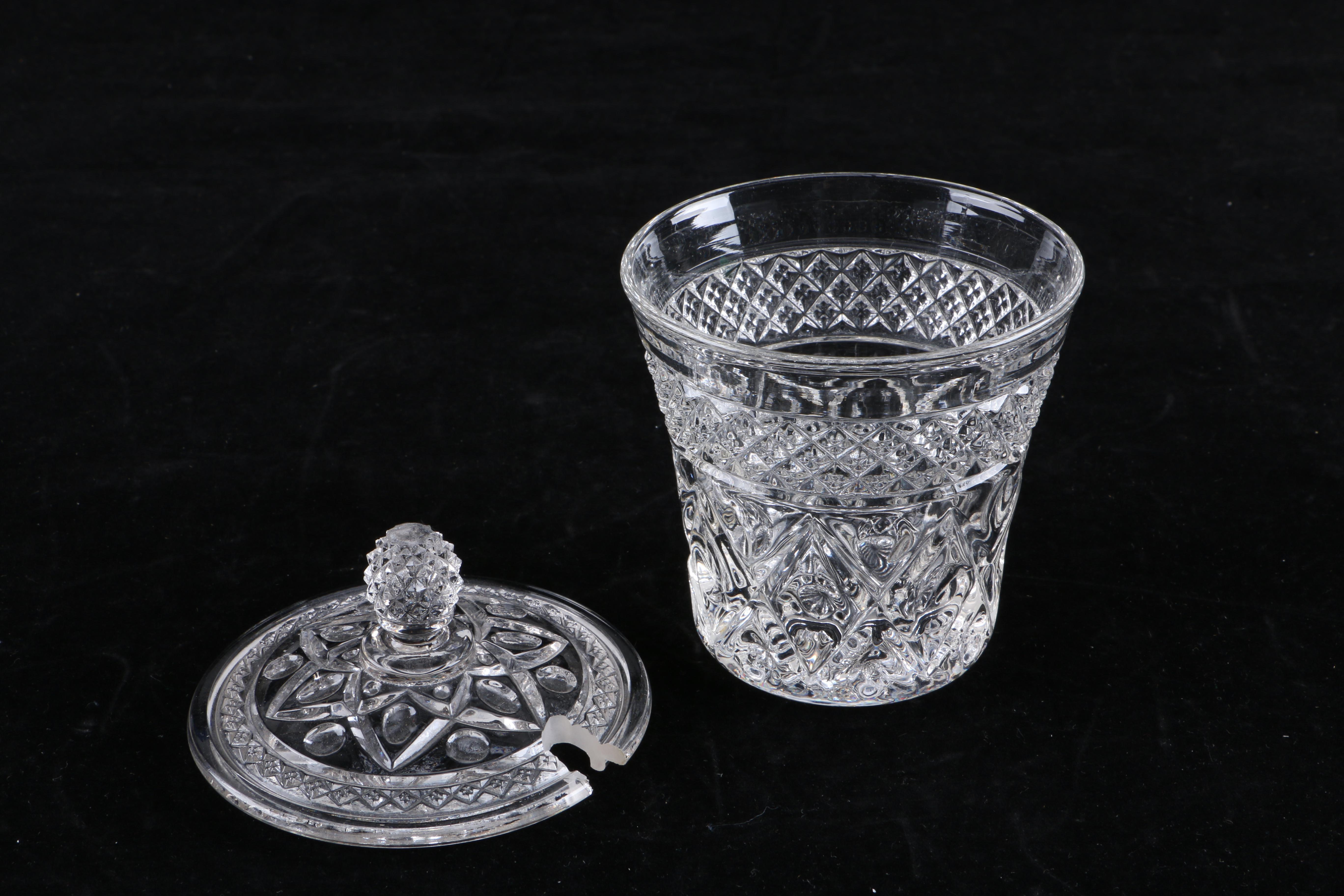 Collection of Crystal and Glass Tableware Including Violetta