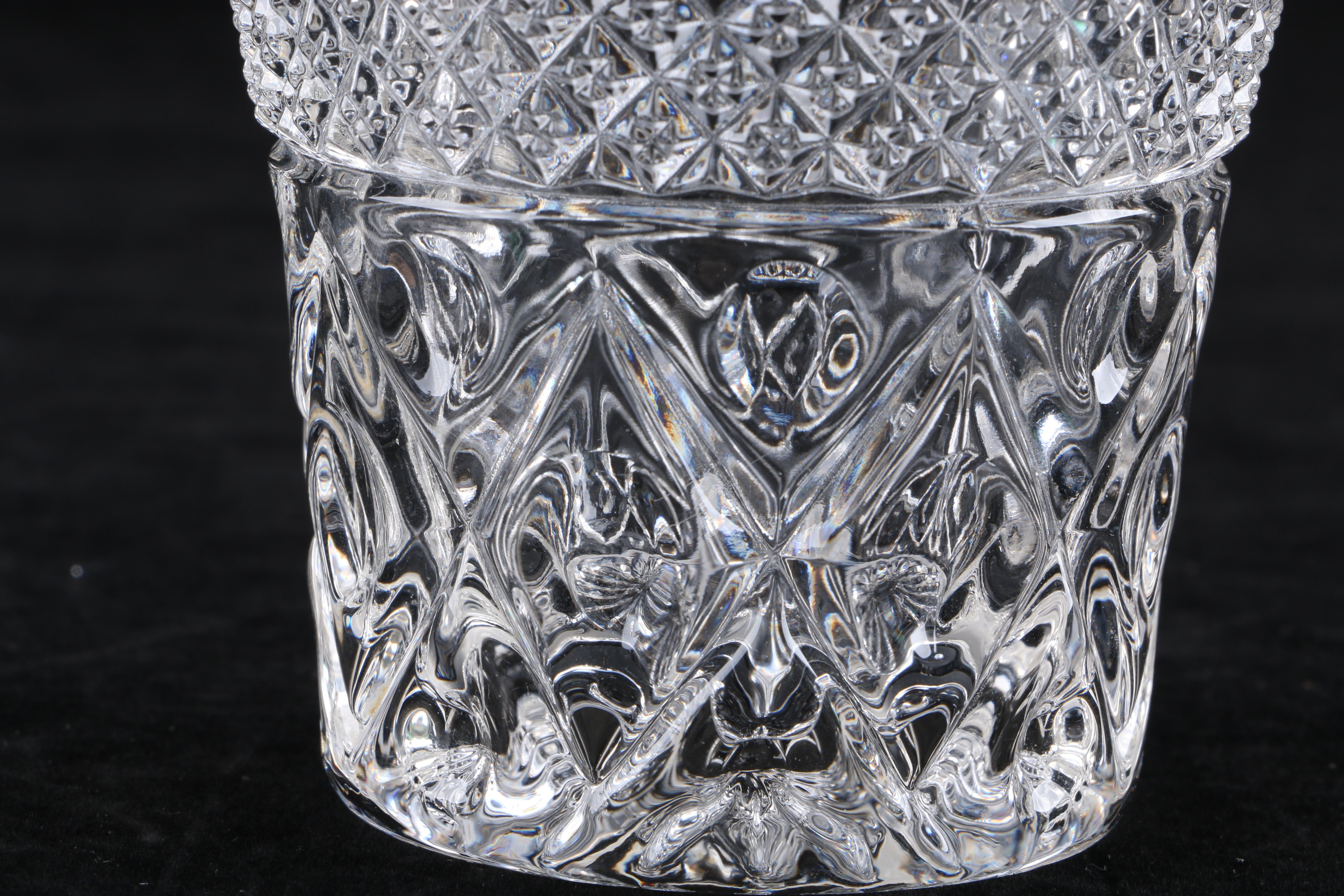 Collection of Crystal and Glass Tableware Including Violetta