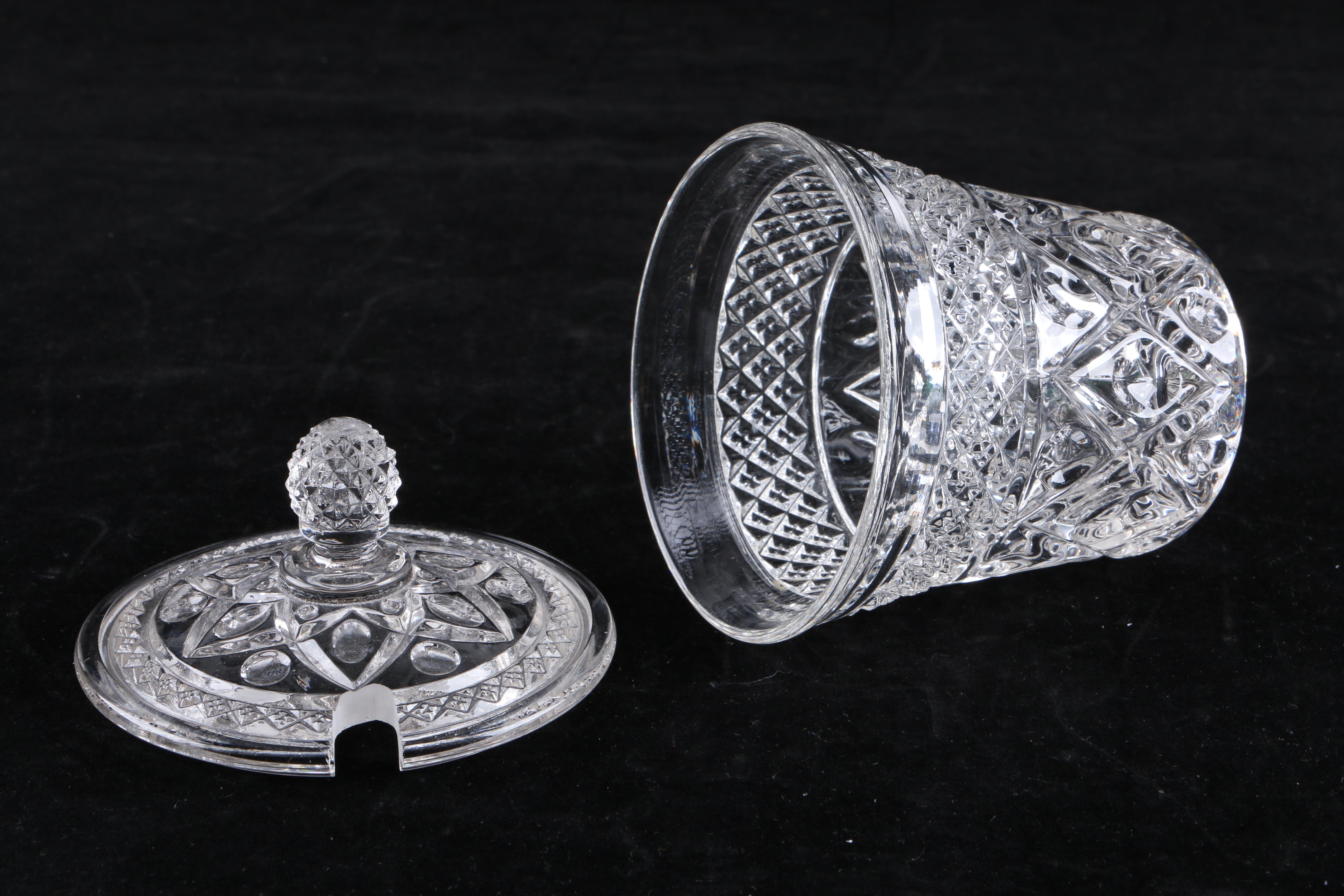 Collection of Crystal and Glass Tableware Including Violetta