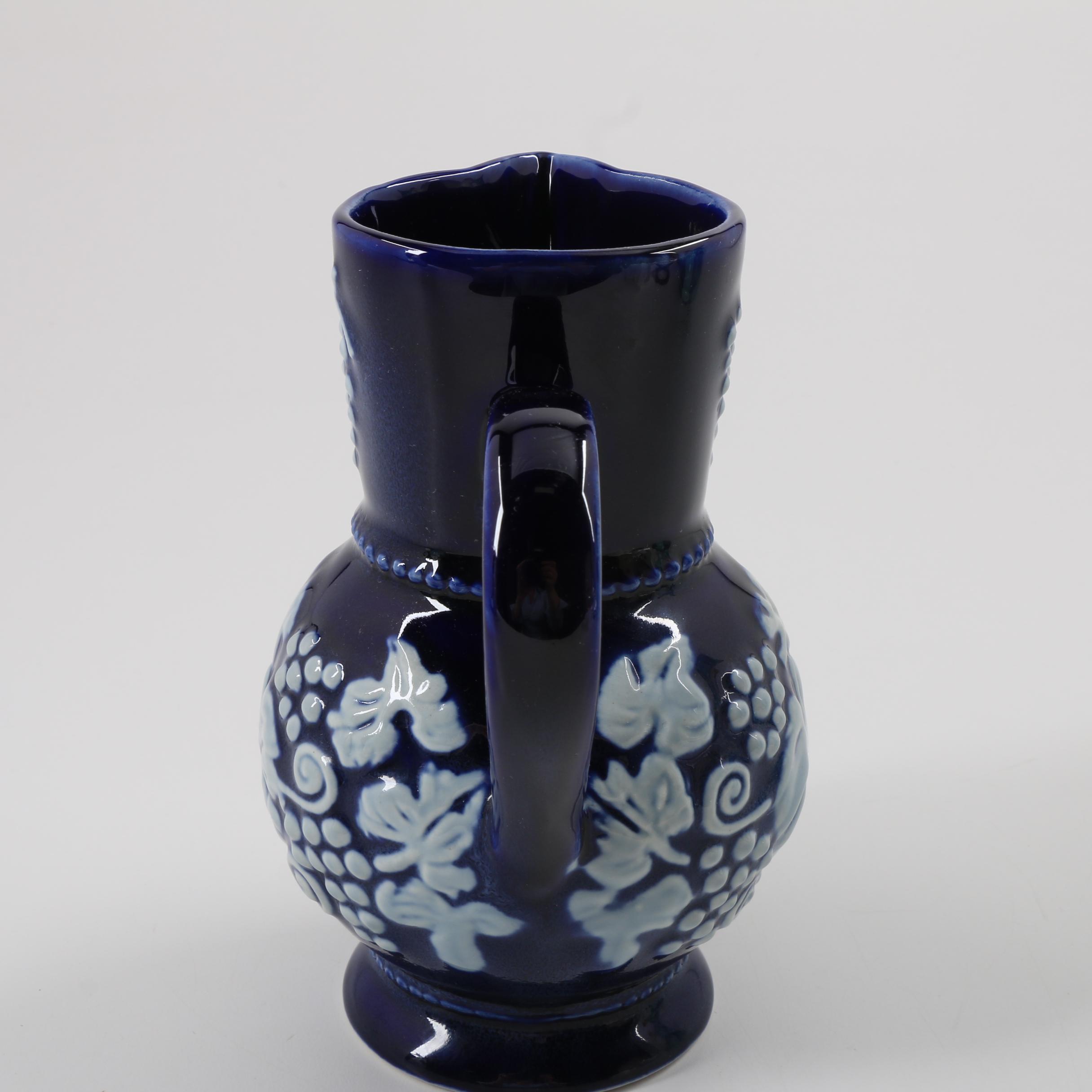 Dedham Pottery Toothbrush Holder and Saint-Uze Ceramic Jug