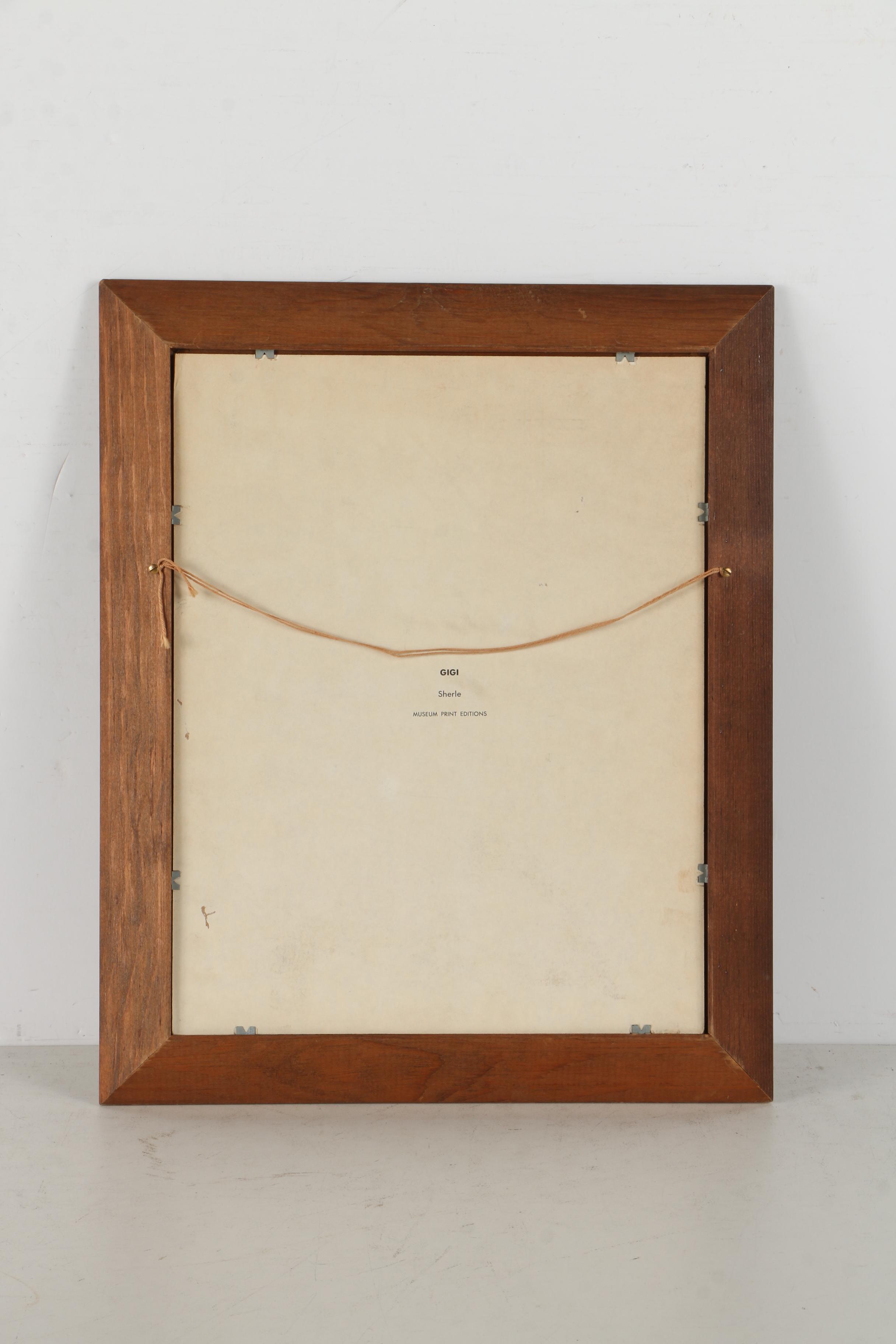 Pair of Mid-Century Offset Lithograph Museum Prints After Sherle Wood "Jacques" and "Gigi"