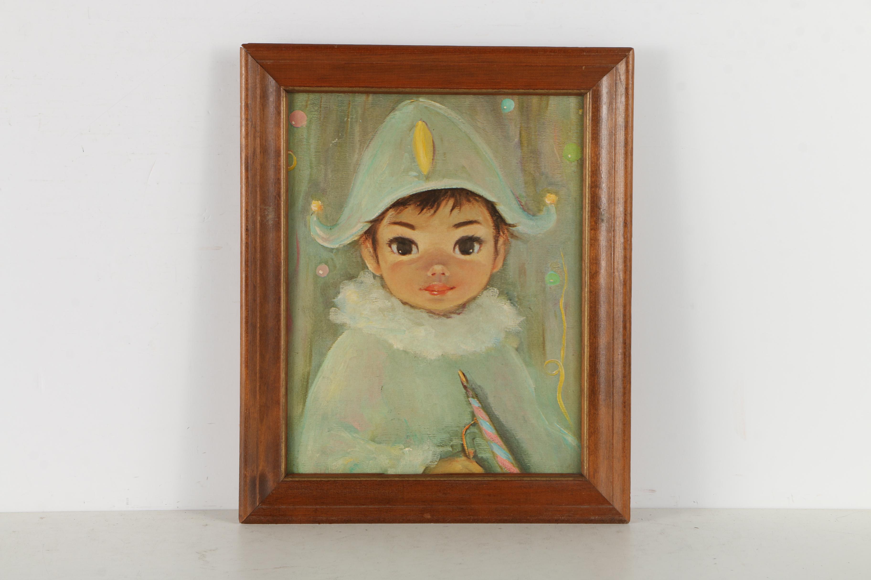 Pair of Mid-Century Offset Lithograph Museum Prints After Sherle Wood "Jacques" and "Gigi"