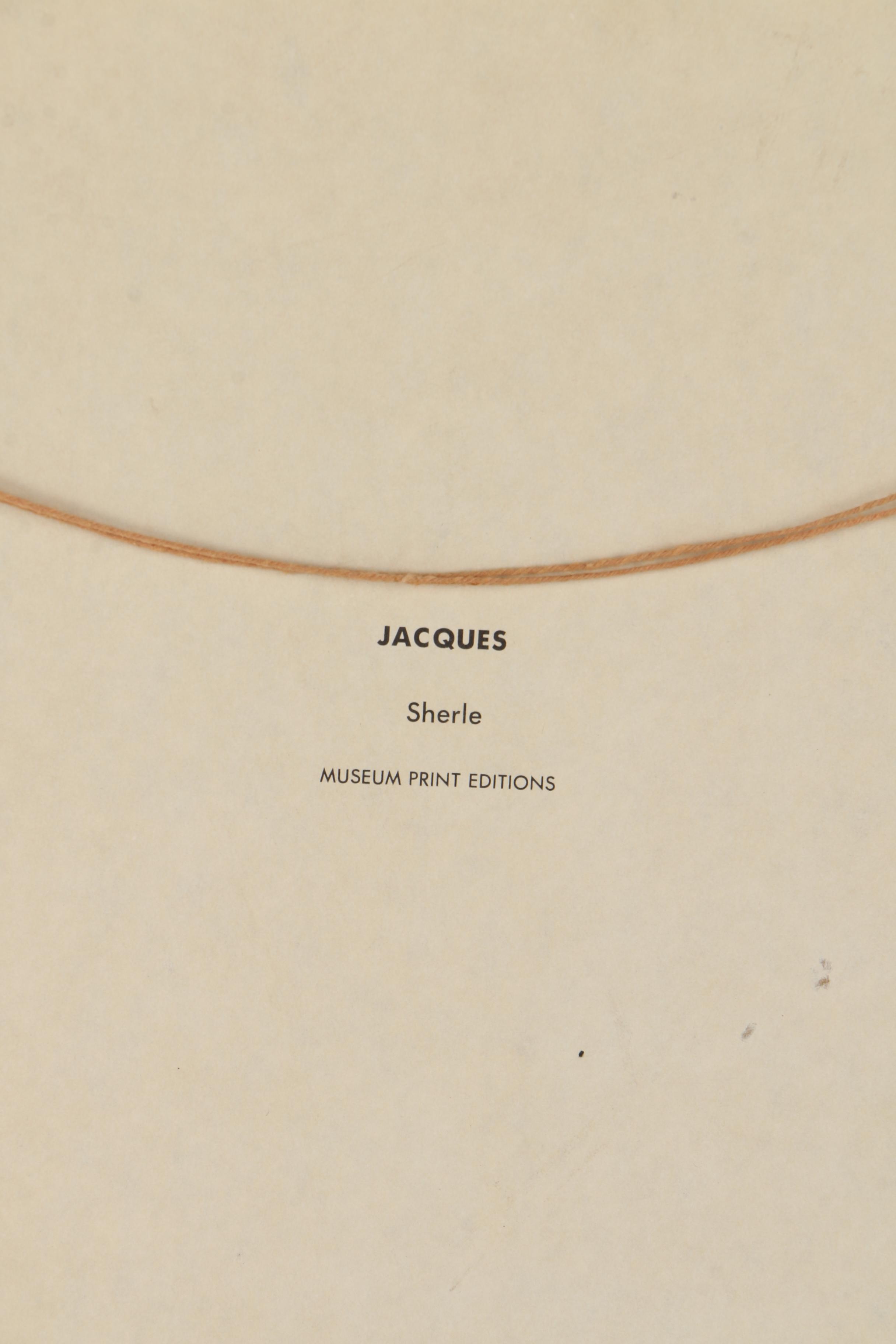 Pair of Mid-Century Offset Lithograph Museum Prints After Sherle Wood "Jacques" and "Gigi"