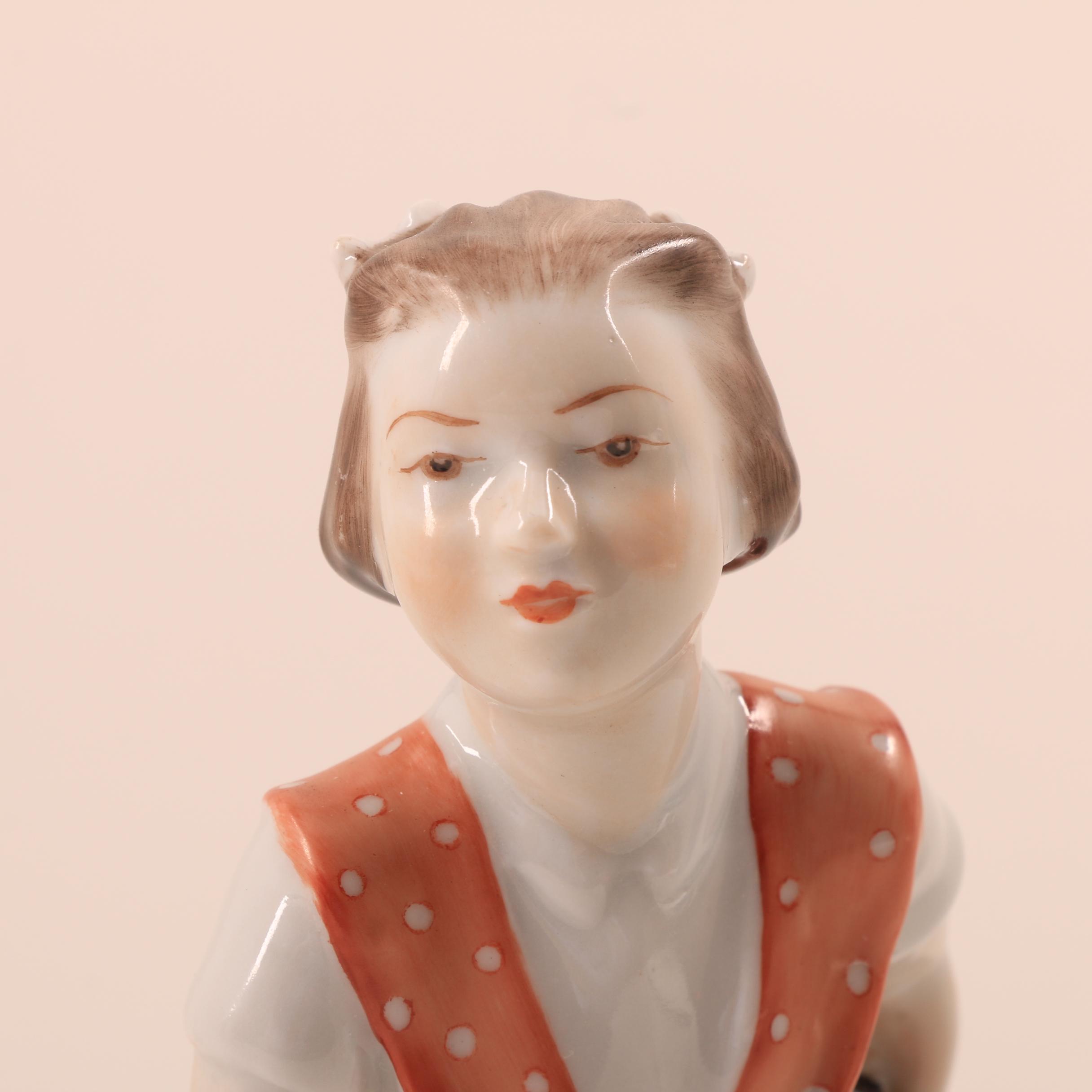 Two Zsolnay Pottery Porcelain Figurines