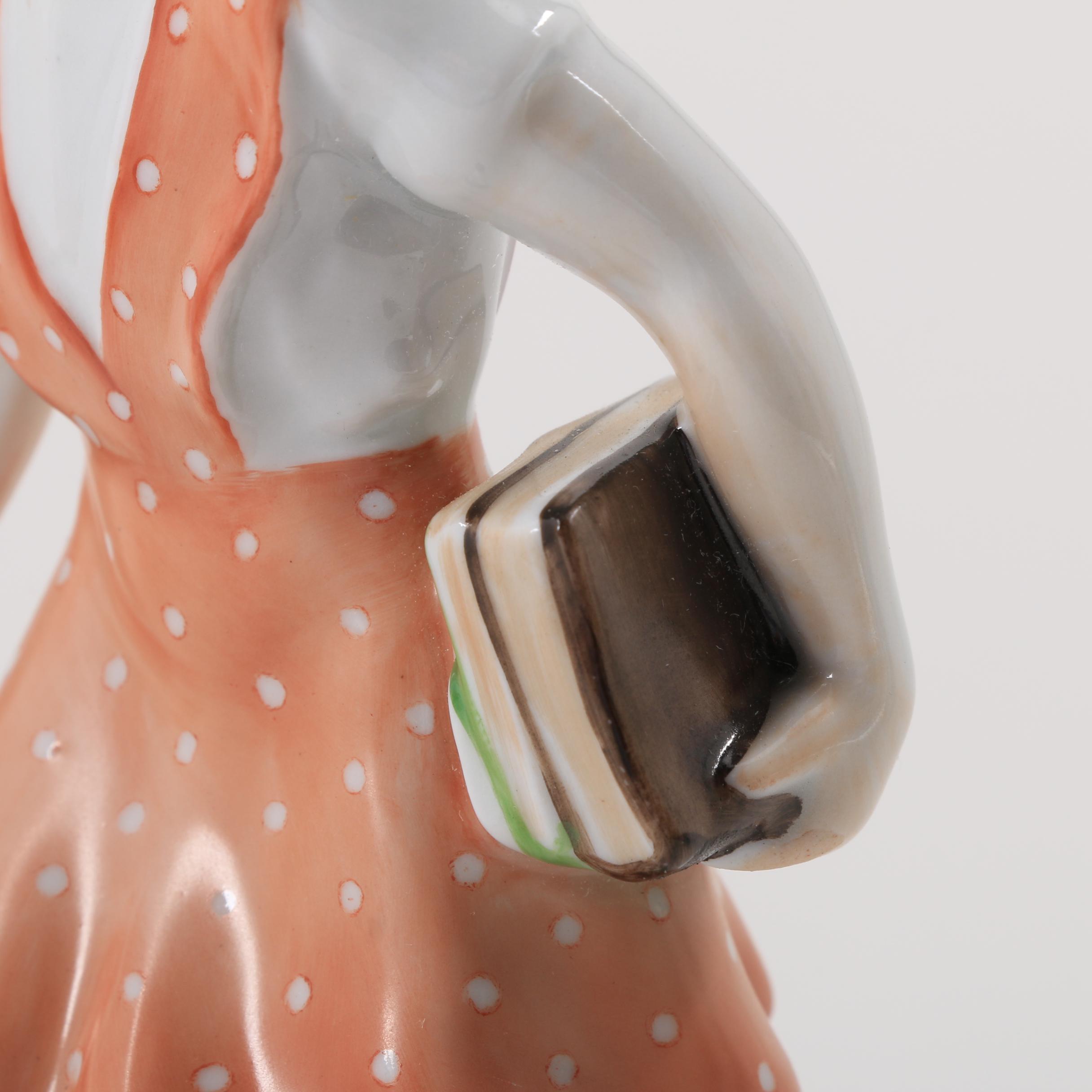 Two Zsolnay Pottery Porcelain Figurines