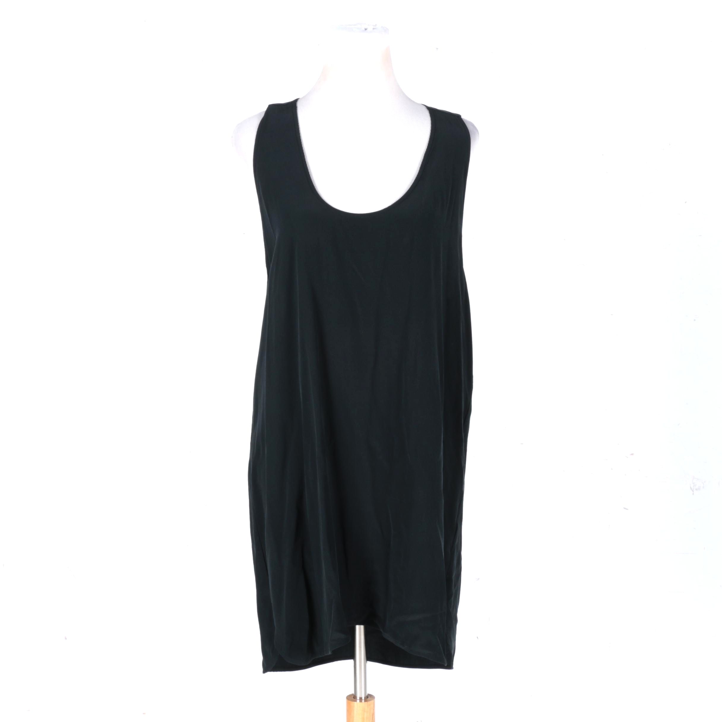 Black Mini Dress With Embellished Back Cut-Out