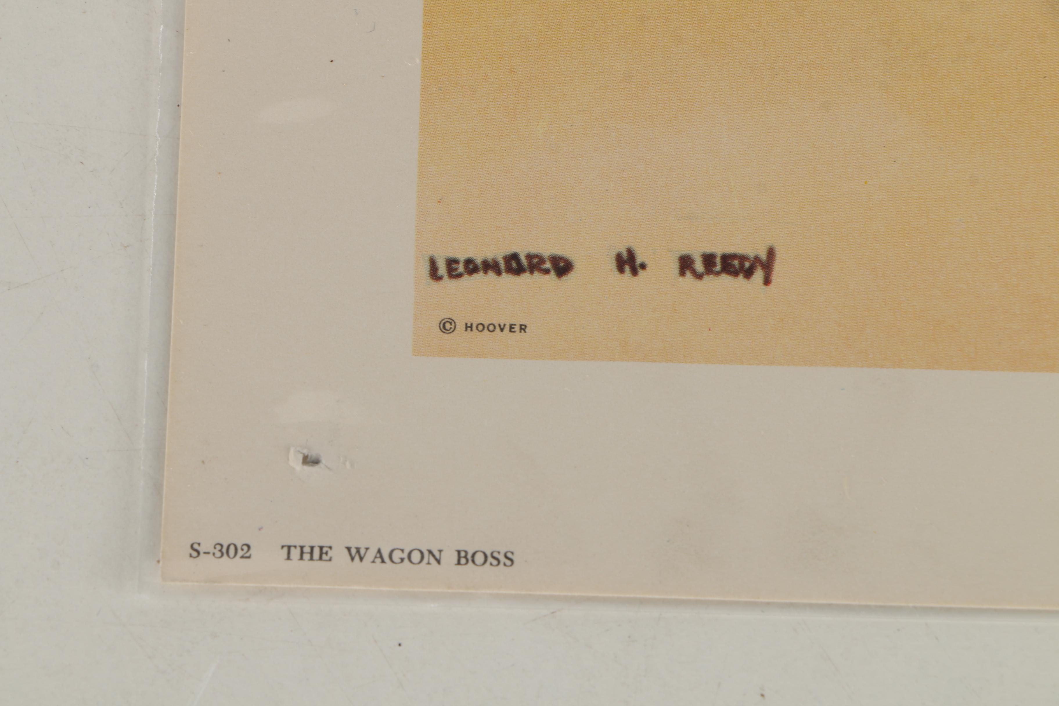 After Leonard H. Reedy Offset Lithographs of Western Scenes