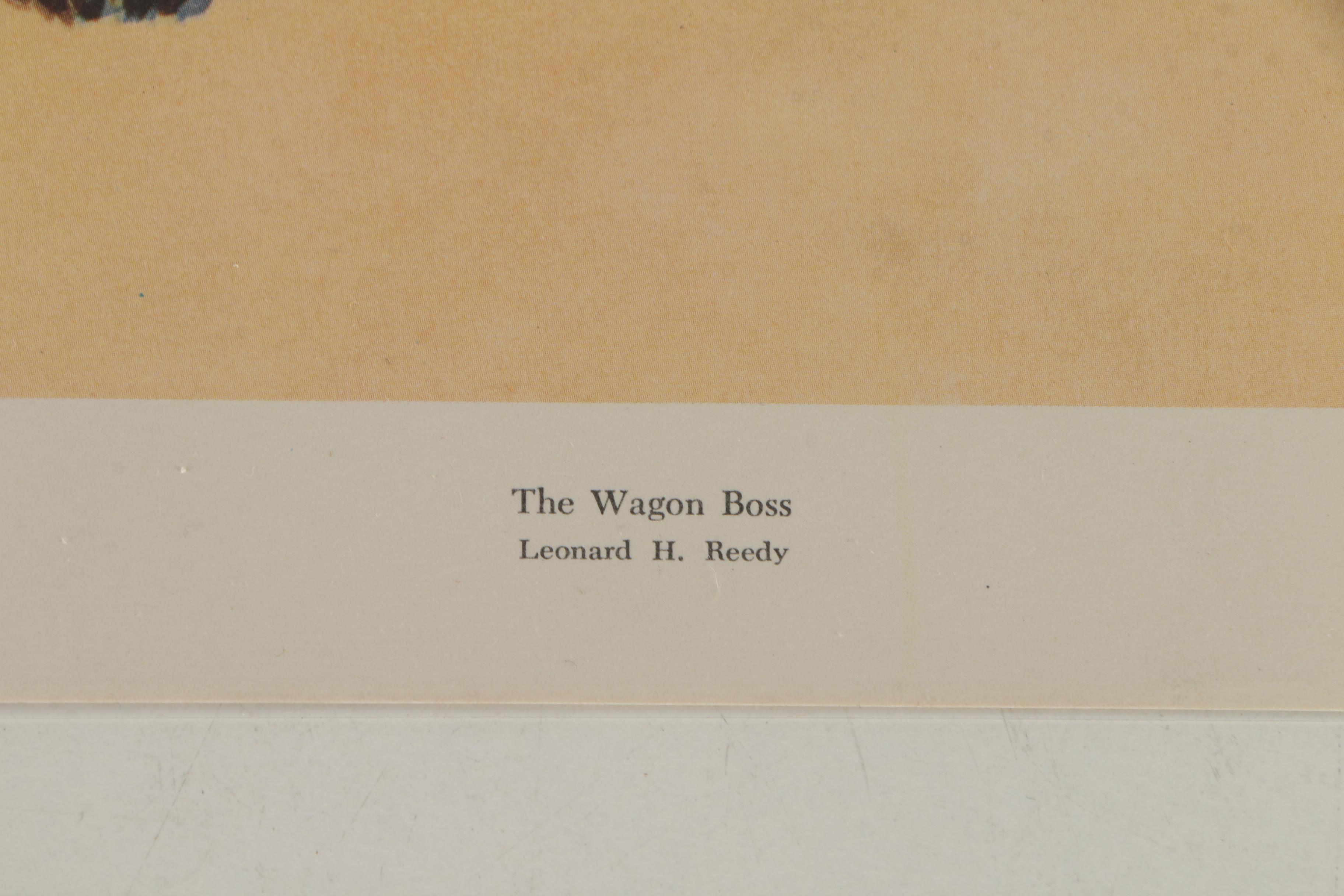 After Leonard H. Reedy Offset Lithographs of Western Scenes