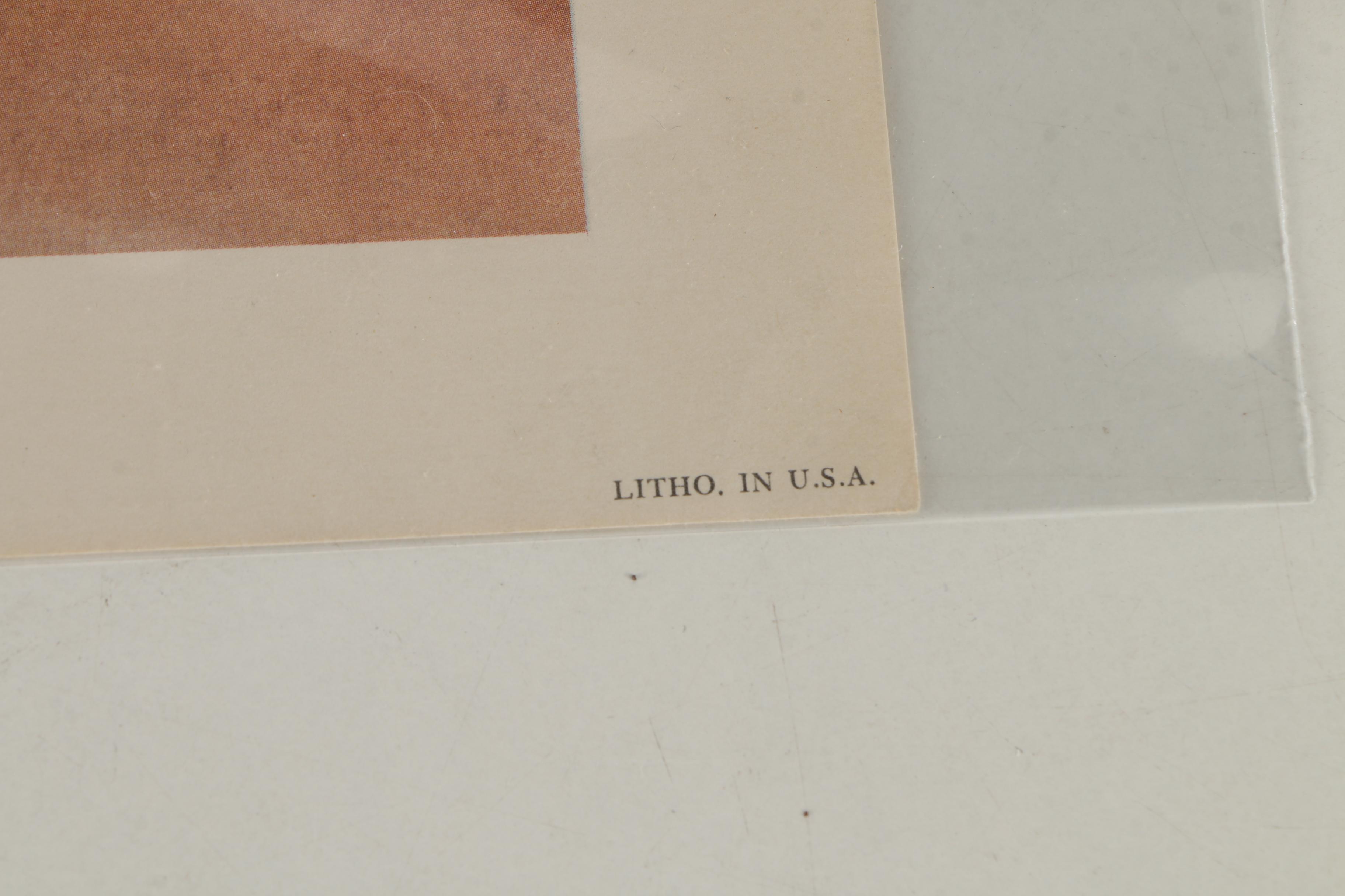 After Leonard H. Reedy Offset Lithographs of Western Scenes