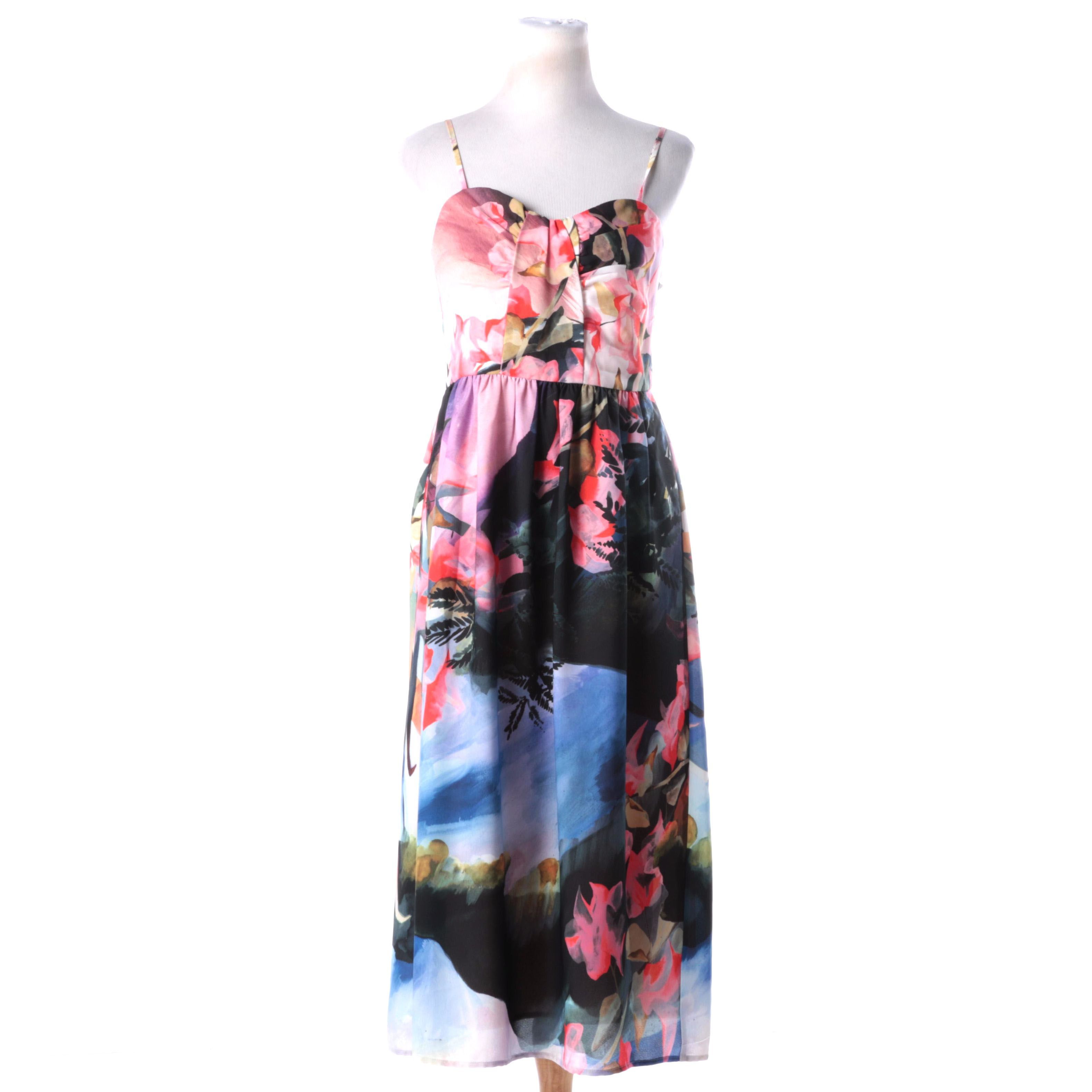 Corey Lynn Calter Tropical Print Dress