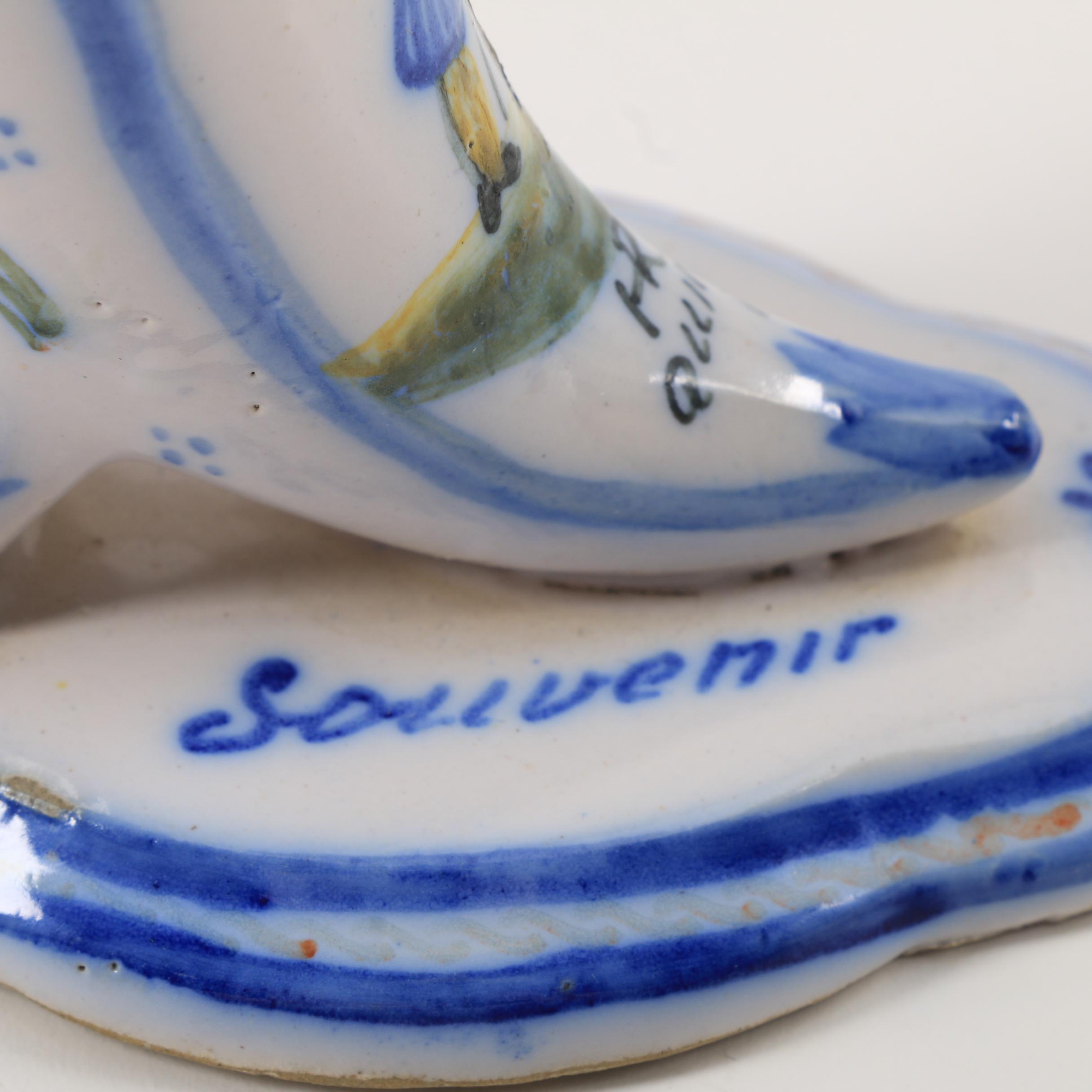 Henriot Quimper and HB Quimper Faience Bowl, Vase and Ashtrays