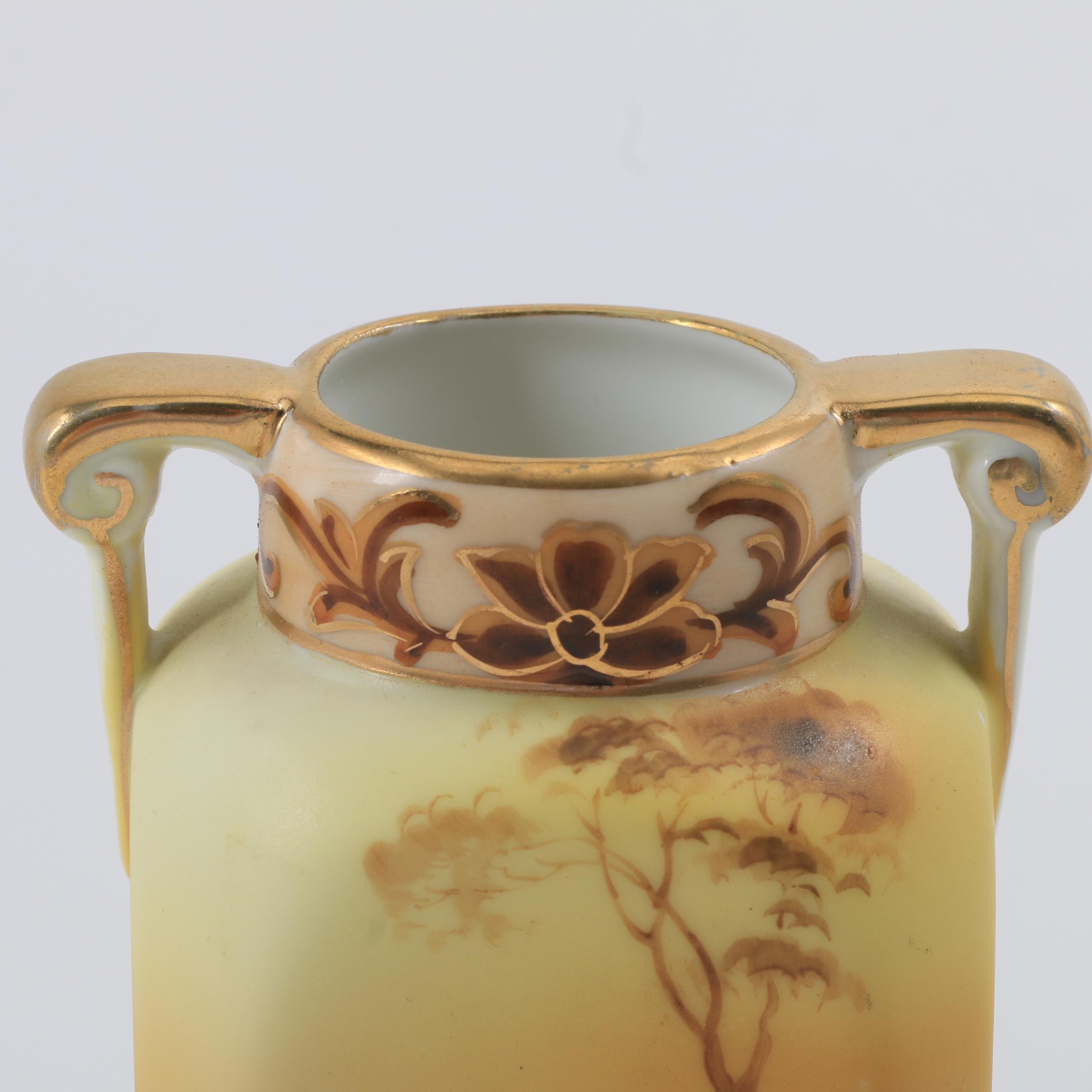 Hand Painted Art Deco Nippon Vase