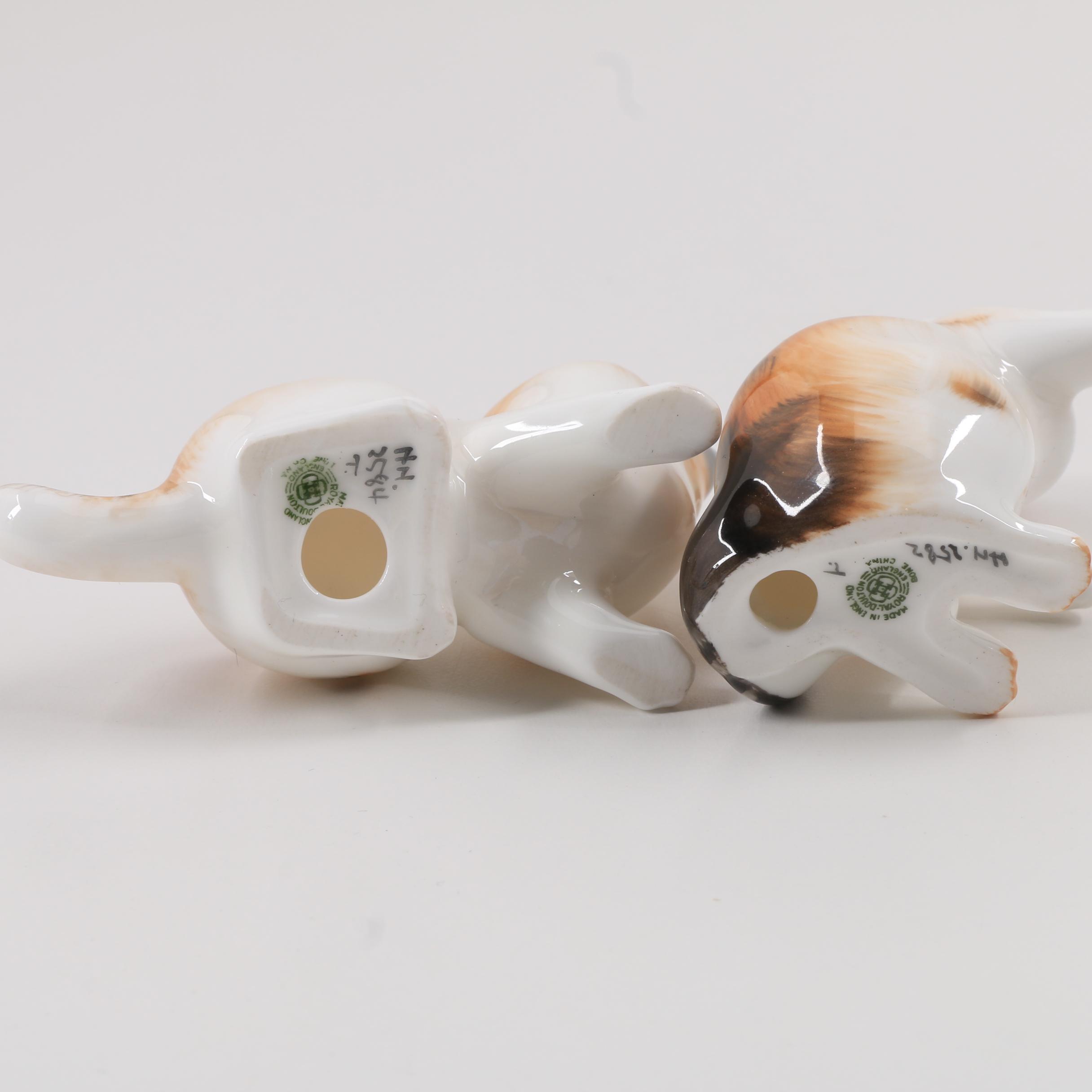 Royal Doulton and Lenox Porcelain Cat Figurines