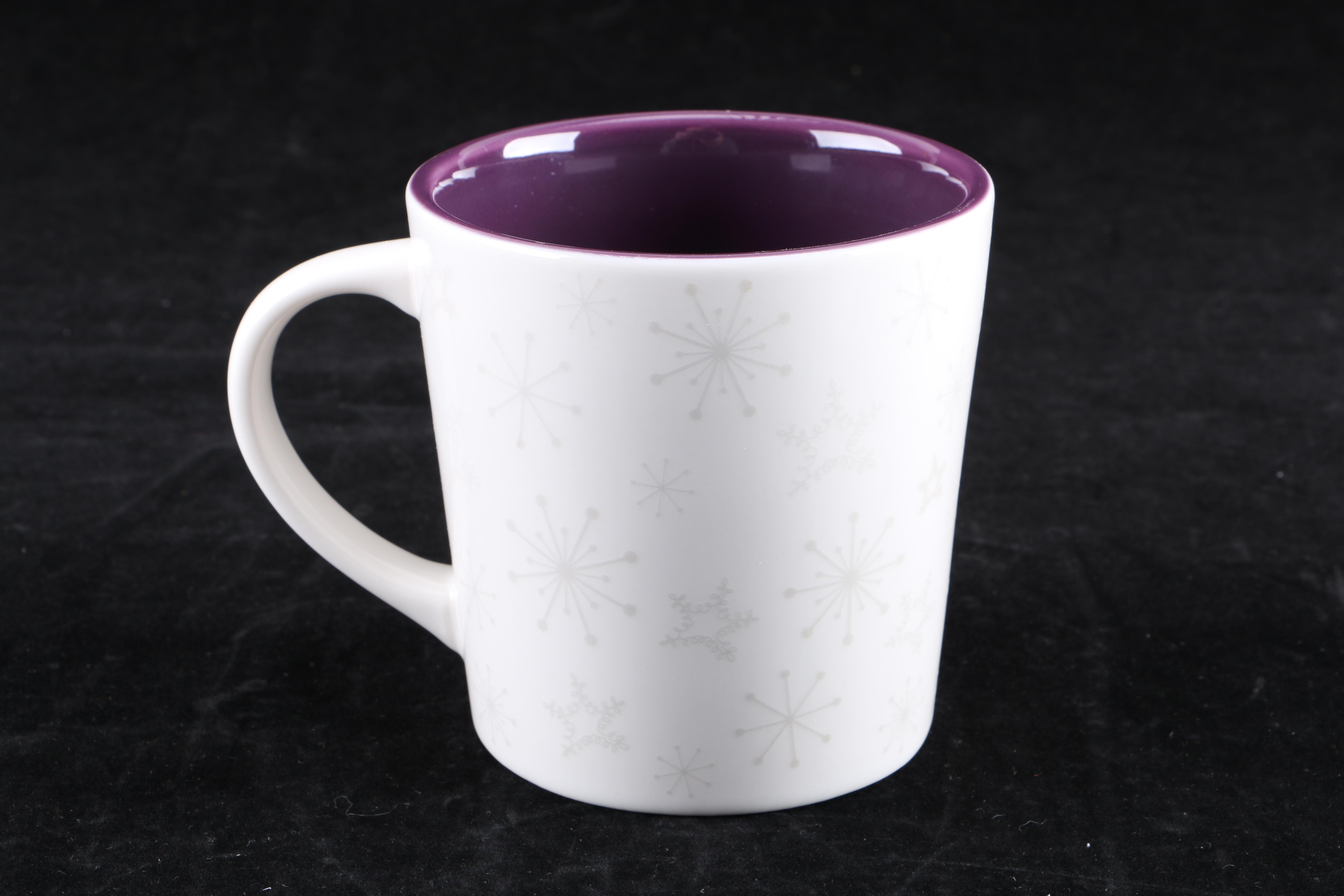 Assortment of Six Ceramic Starbucks Coffee Mugs