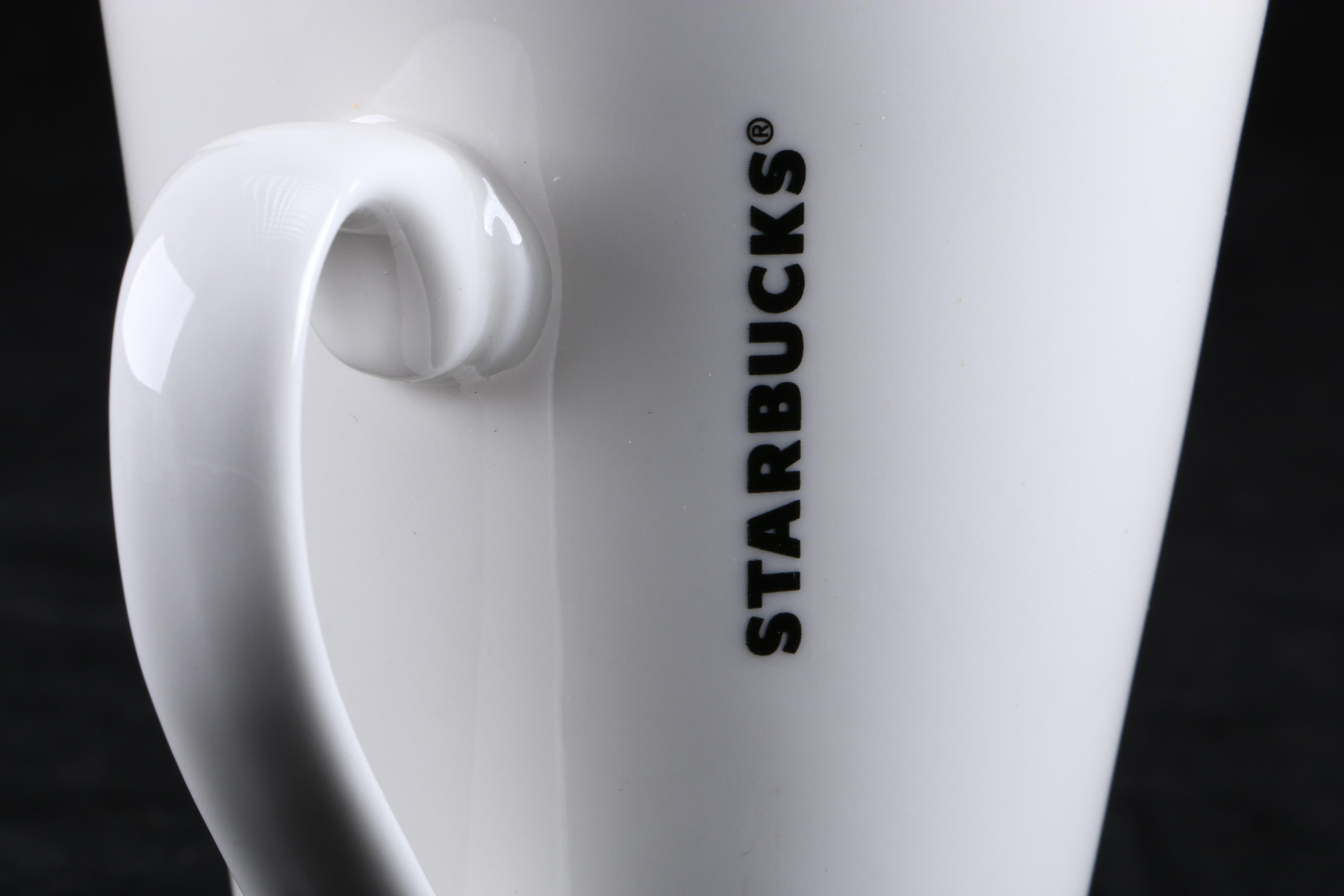 Assortment of Six Ceramic Starbucks Coffee Mugs