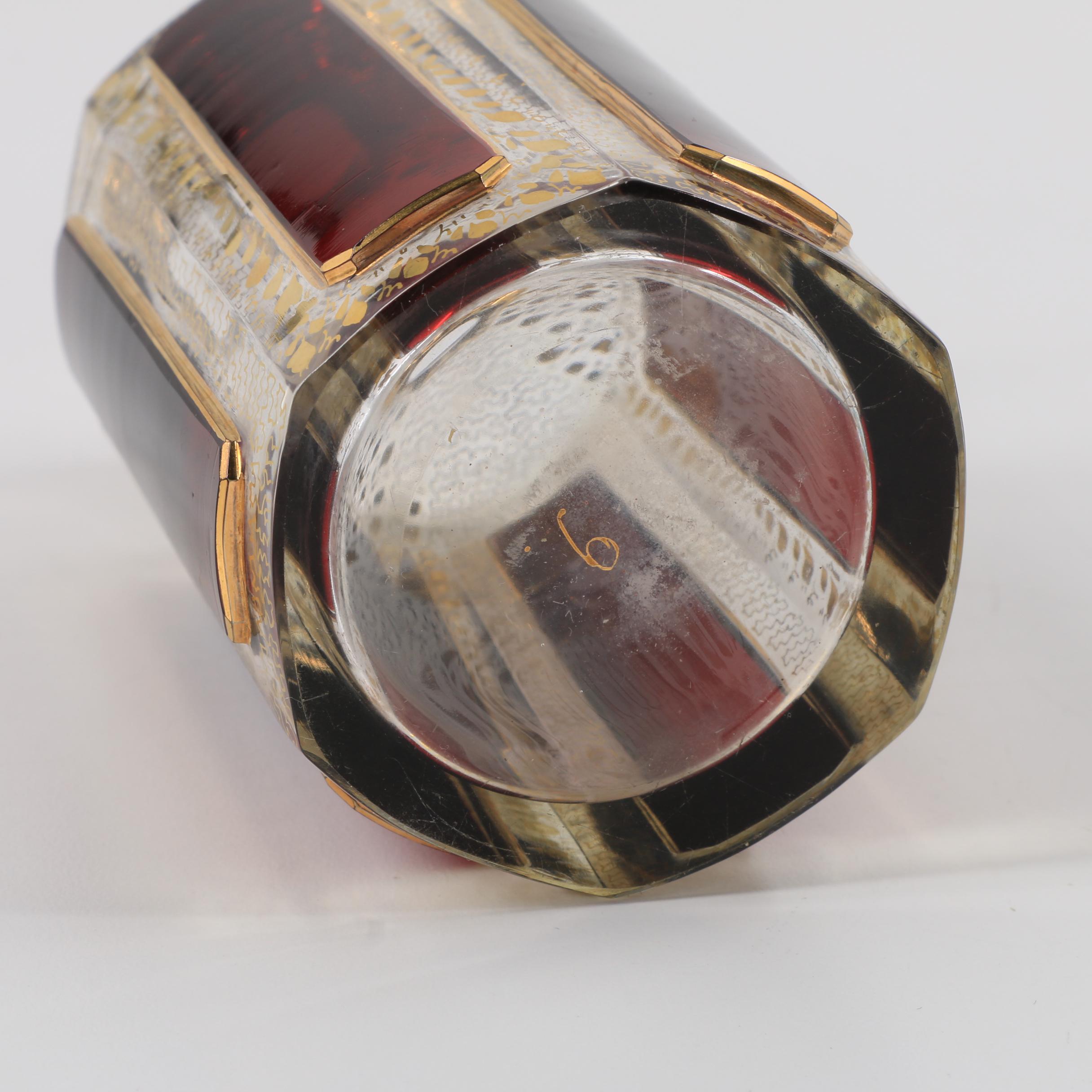 Two Antique Czechoslovakian Cologne Bottle Attributed to Moser