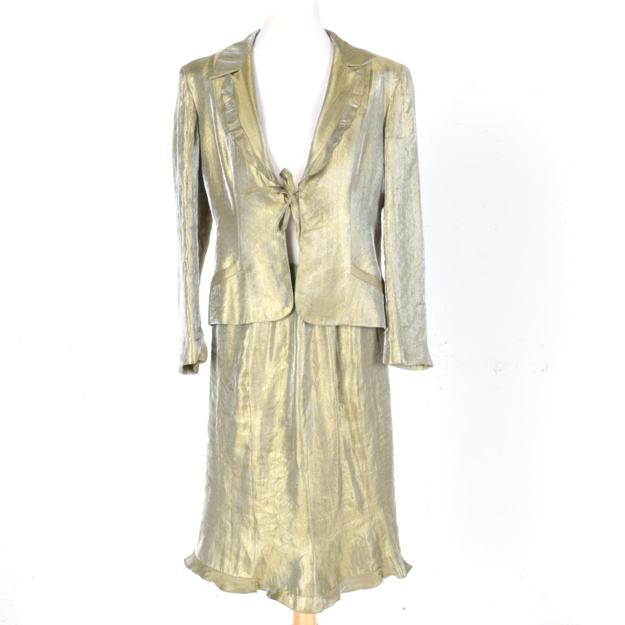 Sonia K. Green Skirt Suit