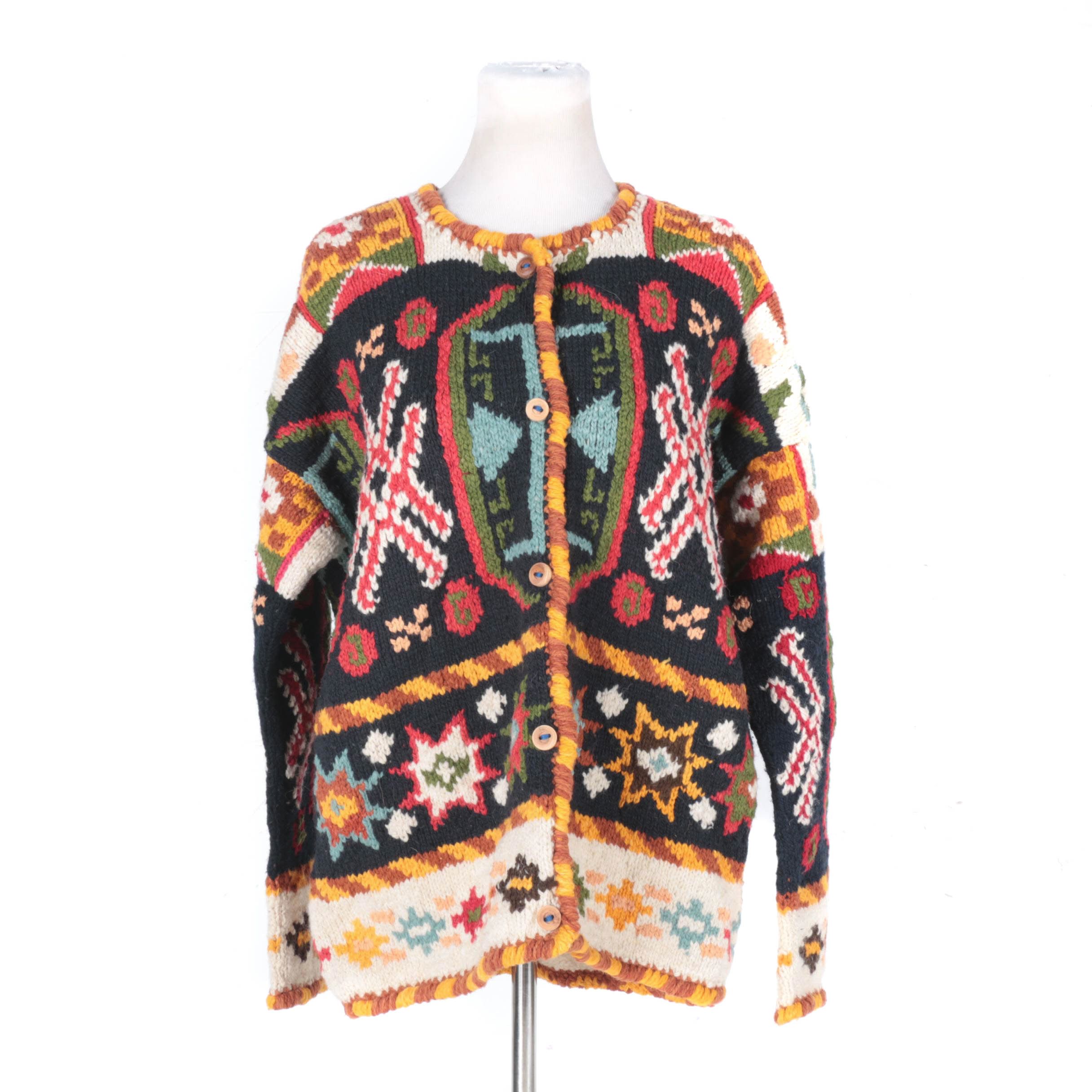 Women's Knit Cardigan from Nepal