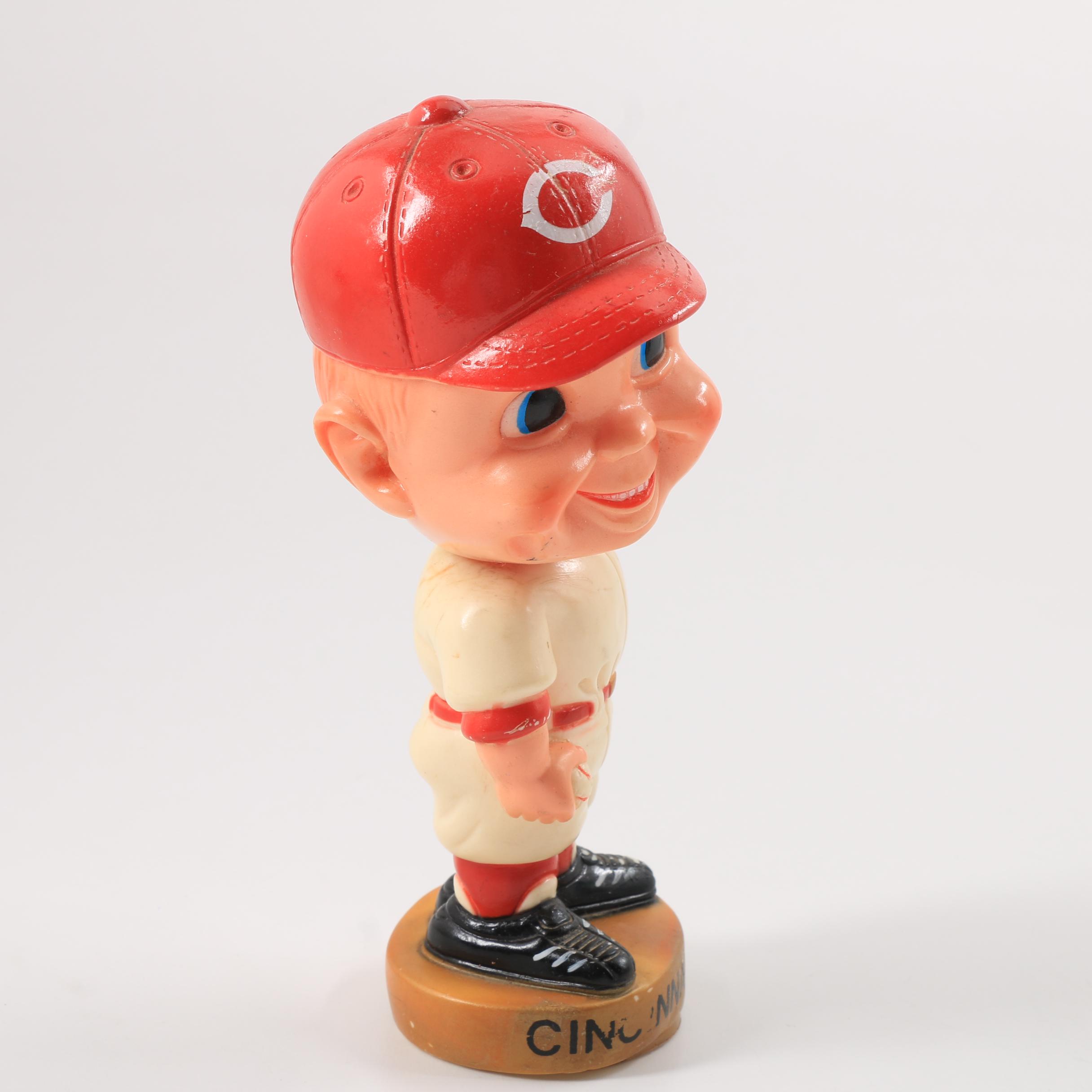 Circa 1974 "Mr. Red" Cincinnati Reds Baseball Bobblehead