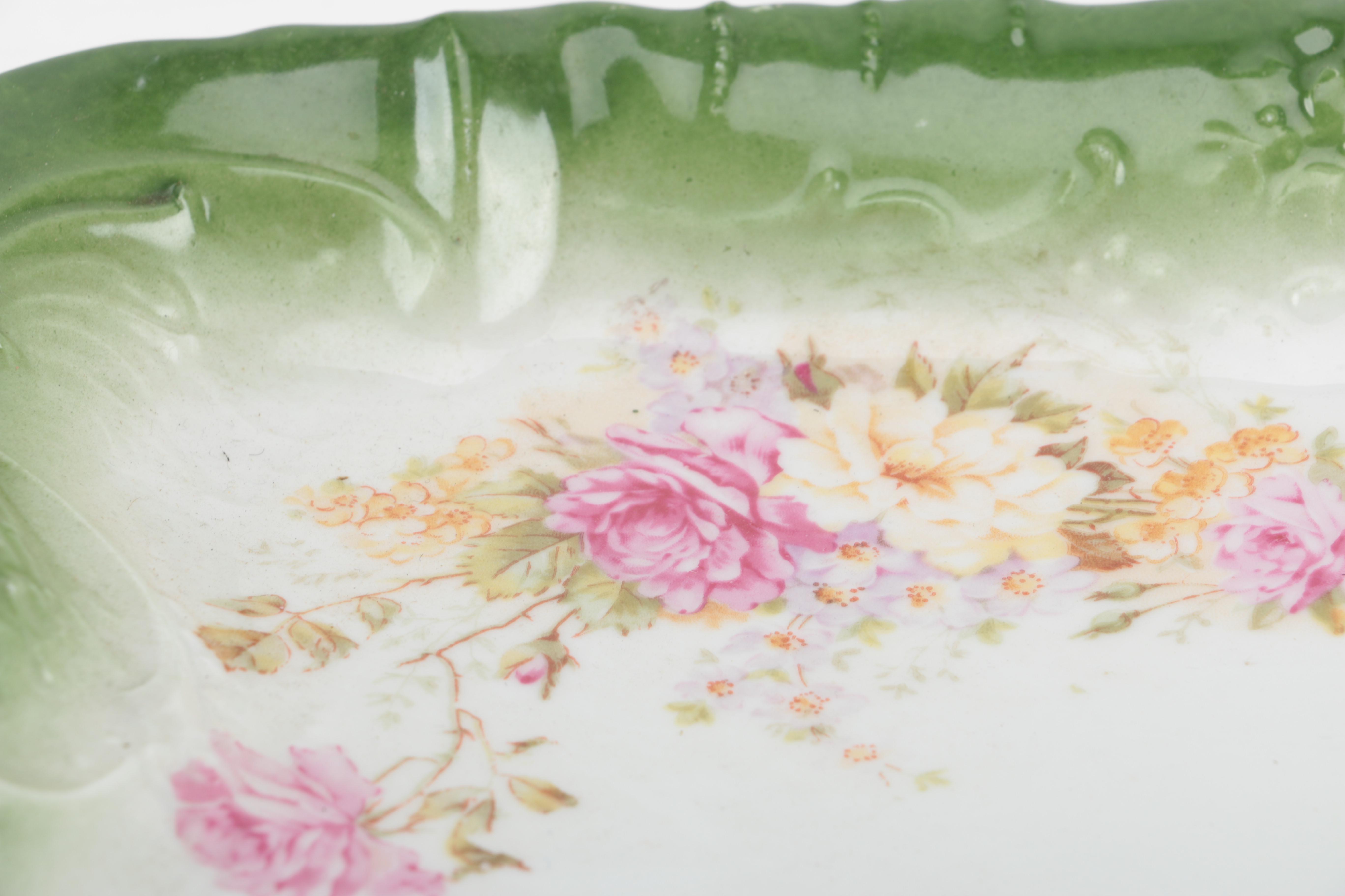 Vintage Porzellanfabrik C. Tielsch & Company Porcelain Ice Cream Set