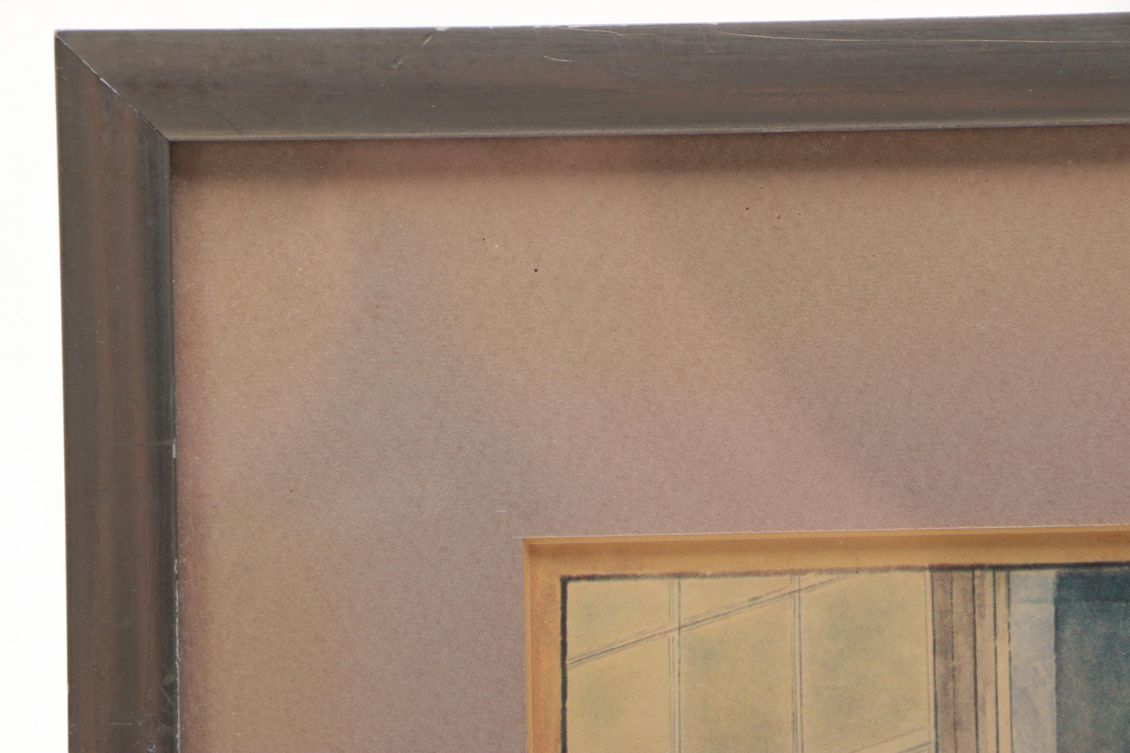 A Pair of Vintage Offset Lithographs after 19th Century Watercolors