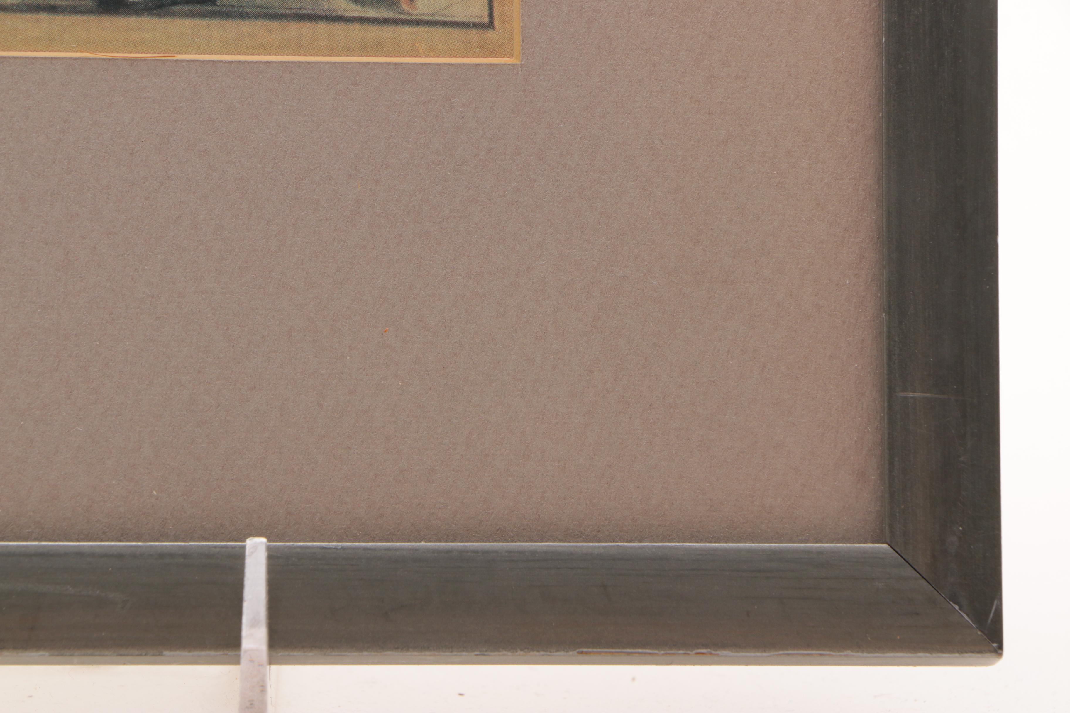 A Pair of Vintage Offset Lithographs after 19th Century Watercolors