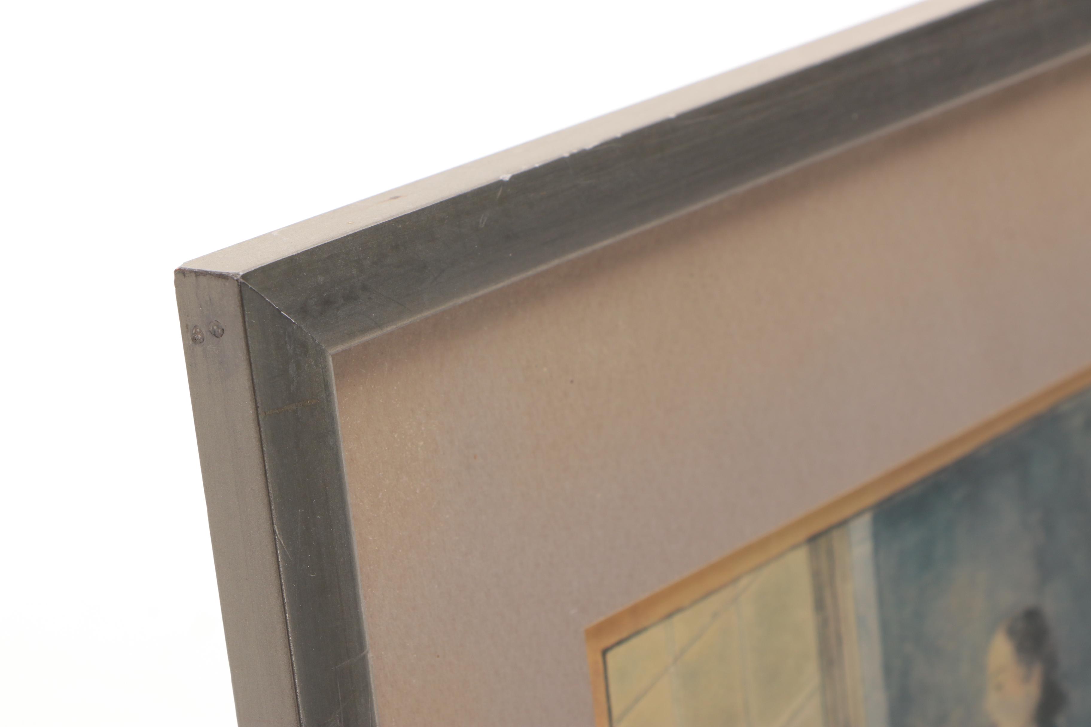 A Pair of Vintage Offset Lithographs after 19th Century Watercolors