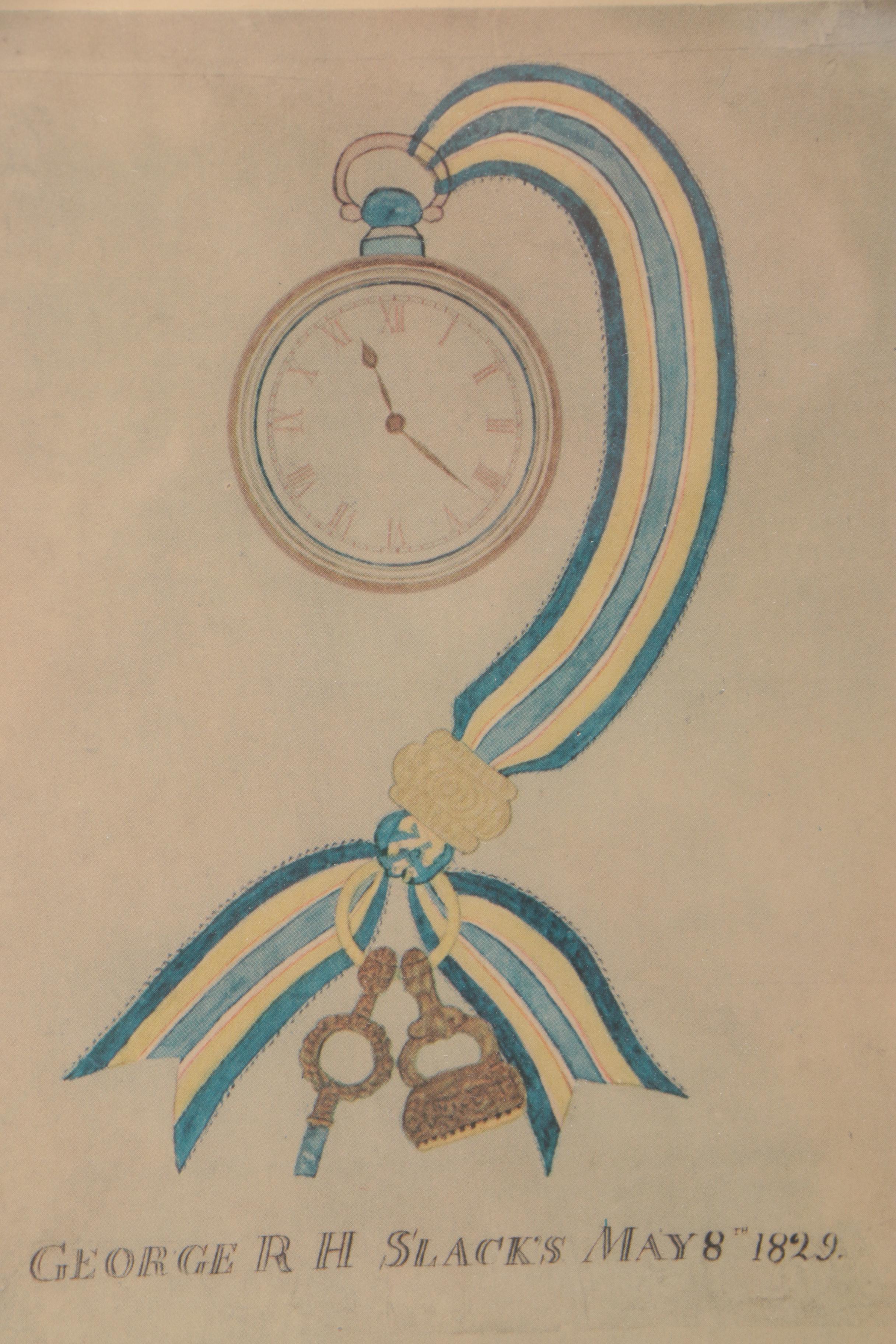 A Pair of Vintage Offset Lithographs after 19th Century Watercolors