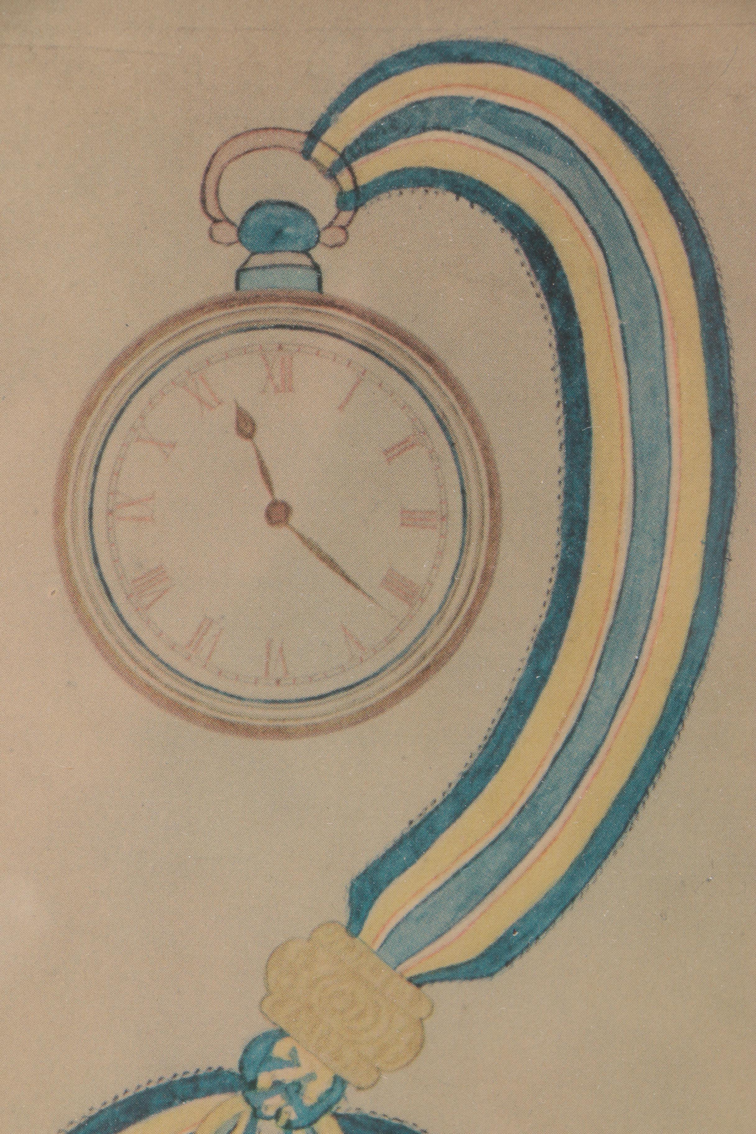 A Pair of Vintage Offset Lithographs after 19th Century Watercolors