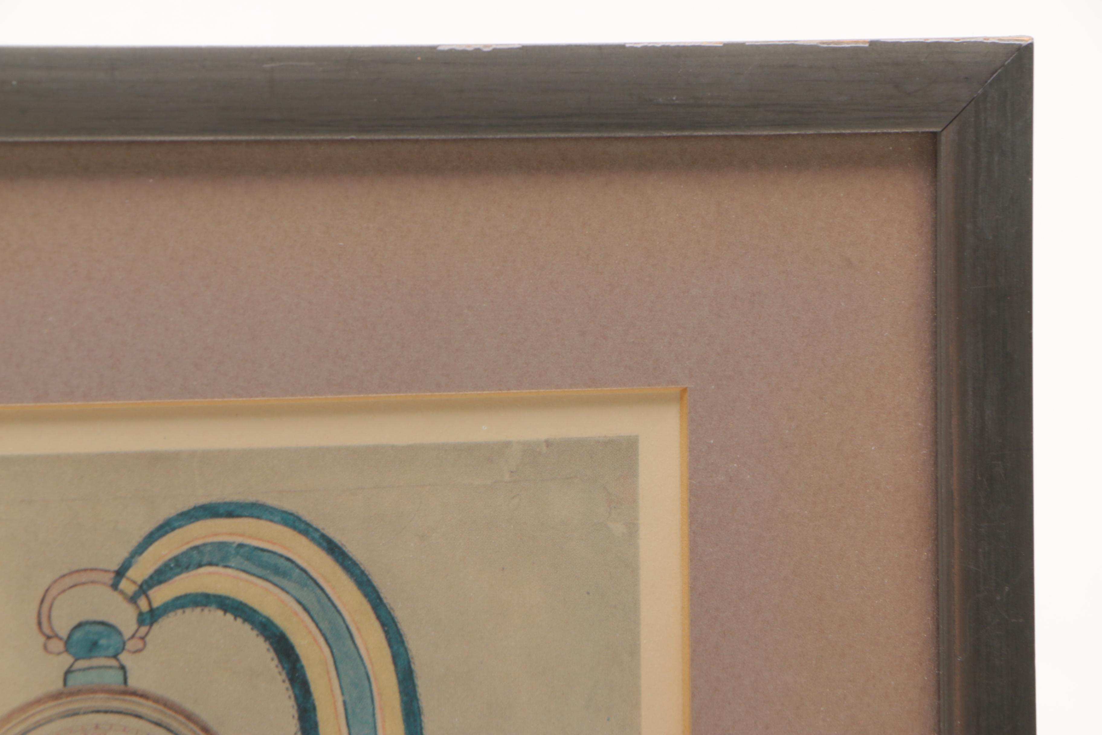 A Pair of Vintage Offset Lithographs after 19th Century Watercolors