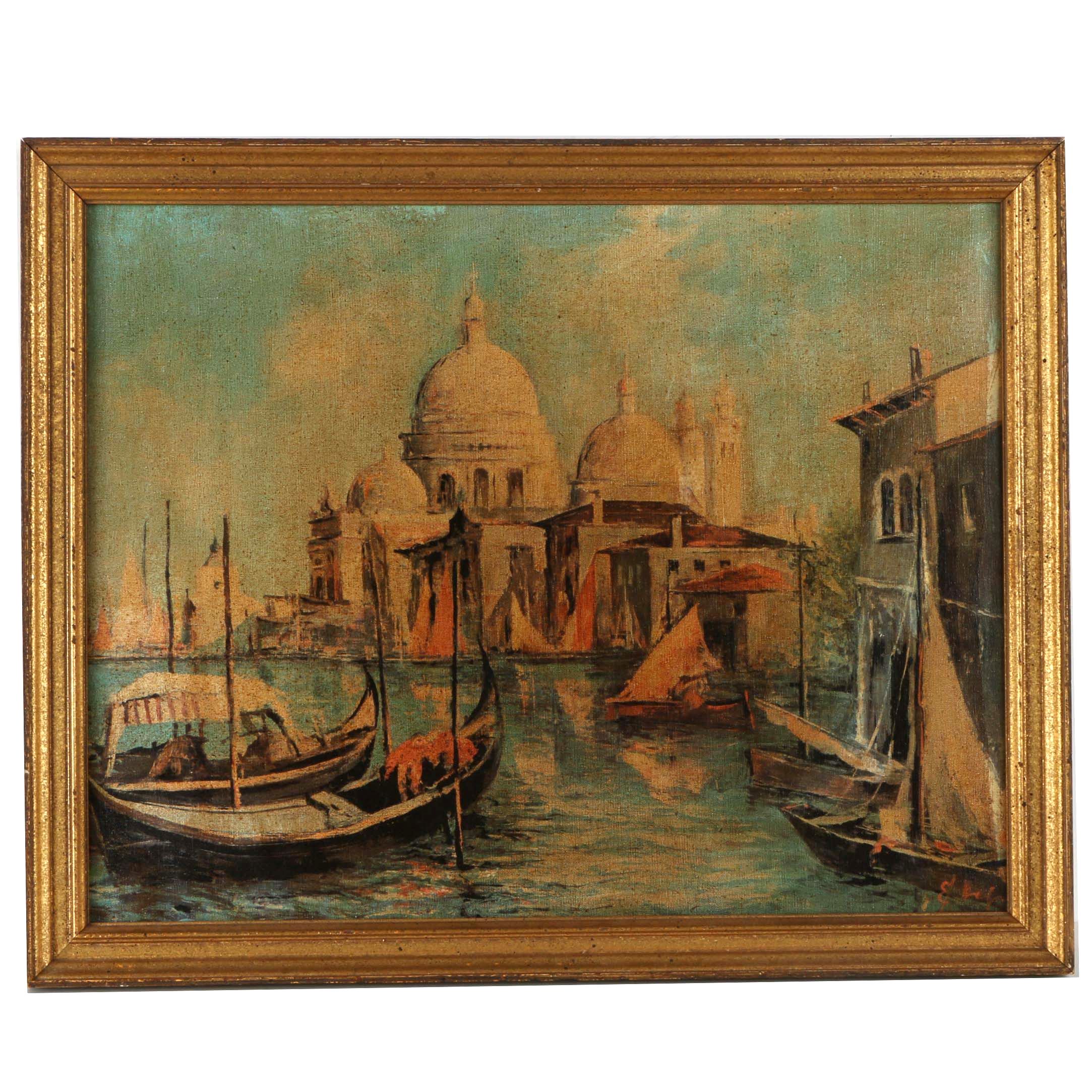 Framed Print on Canvas of Santa Maria della Salute in Venice