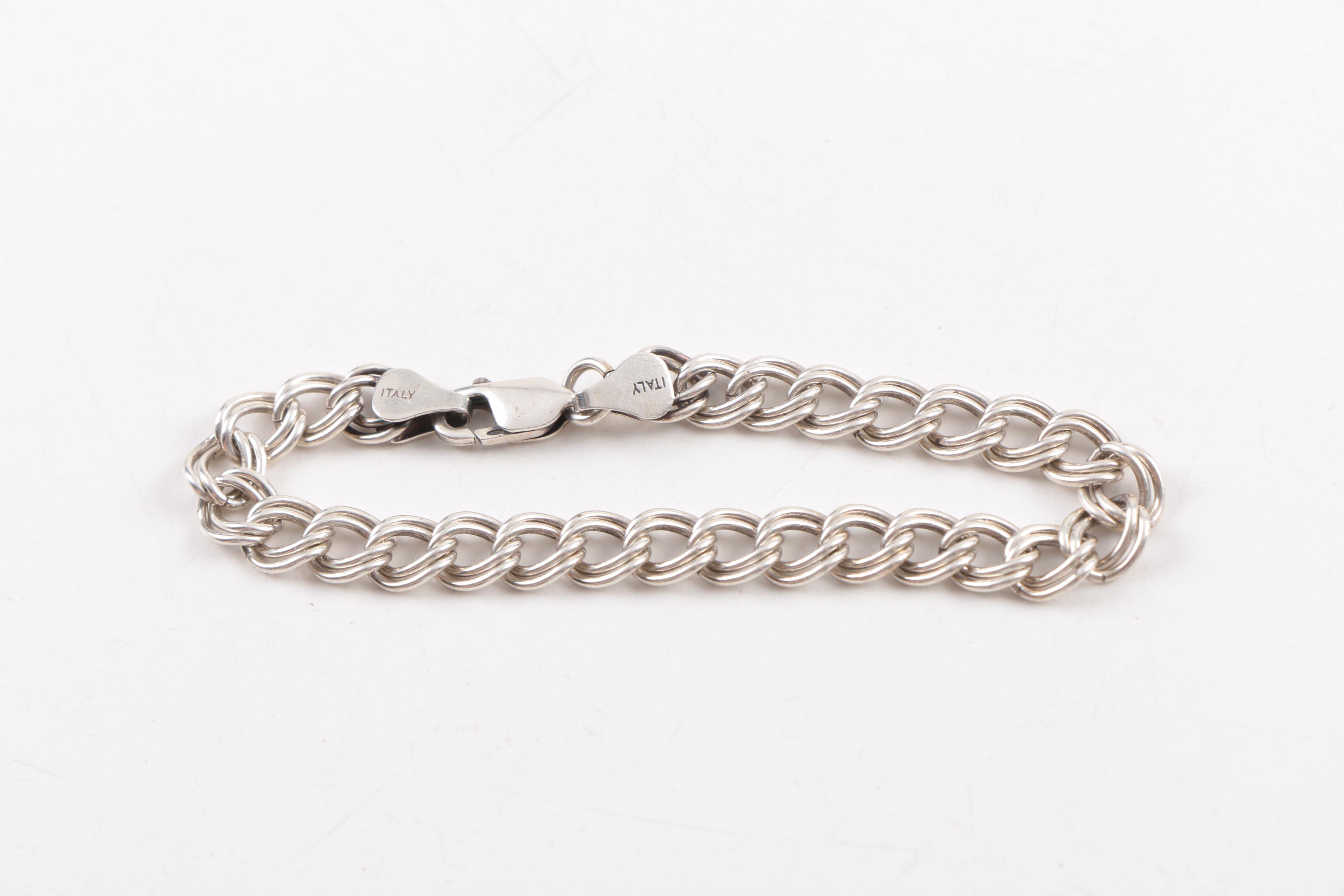 Sterling Silver Jewelry Including a "Courage" Cuff Bracelet