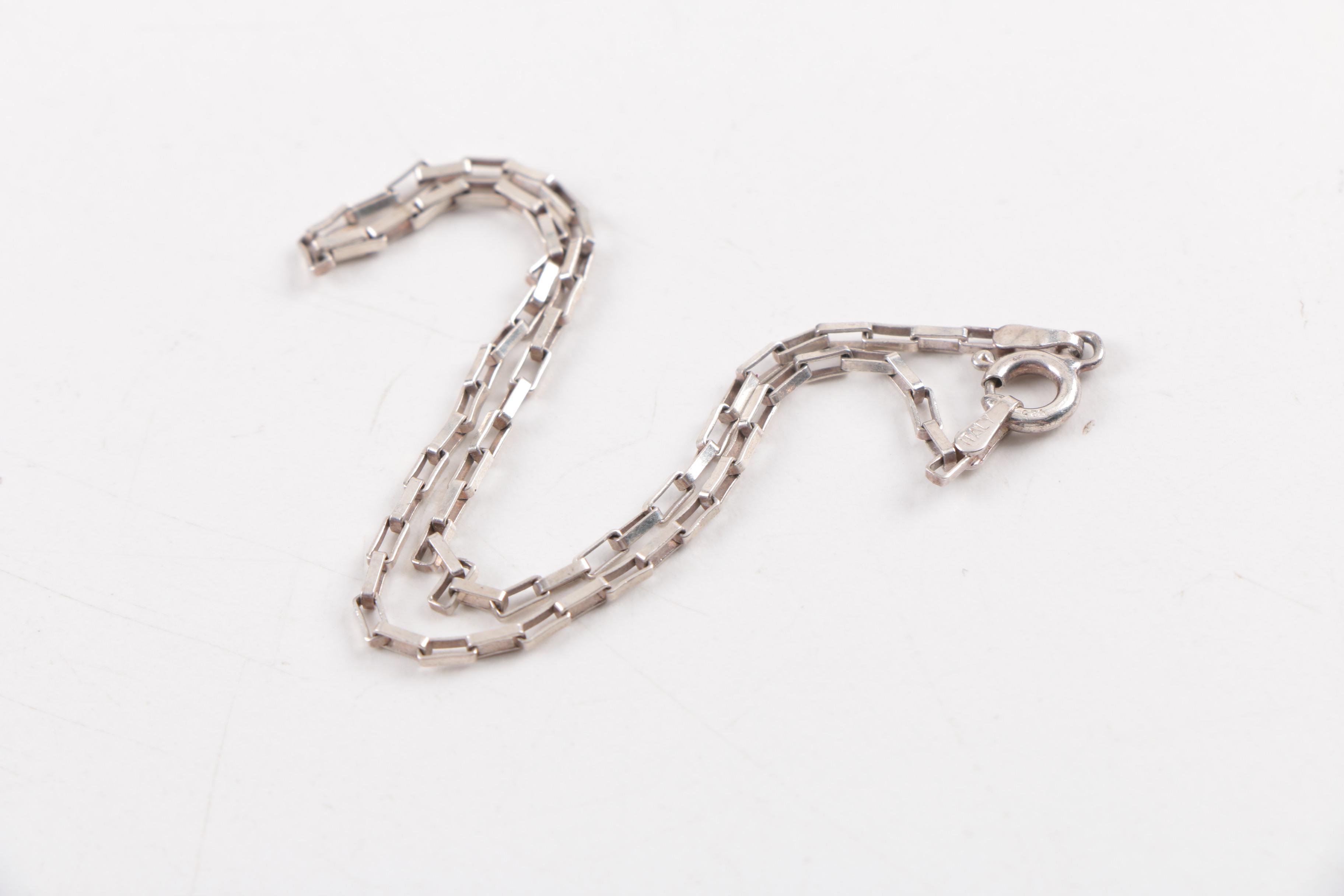 Sterling Silver Jewelry Including a "Courage" Cuff Bracelet