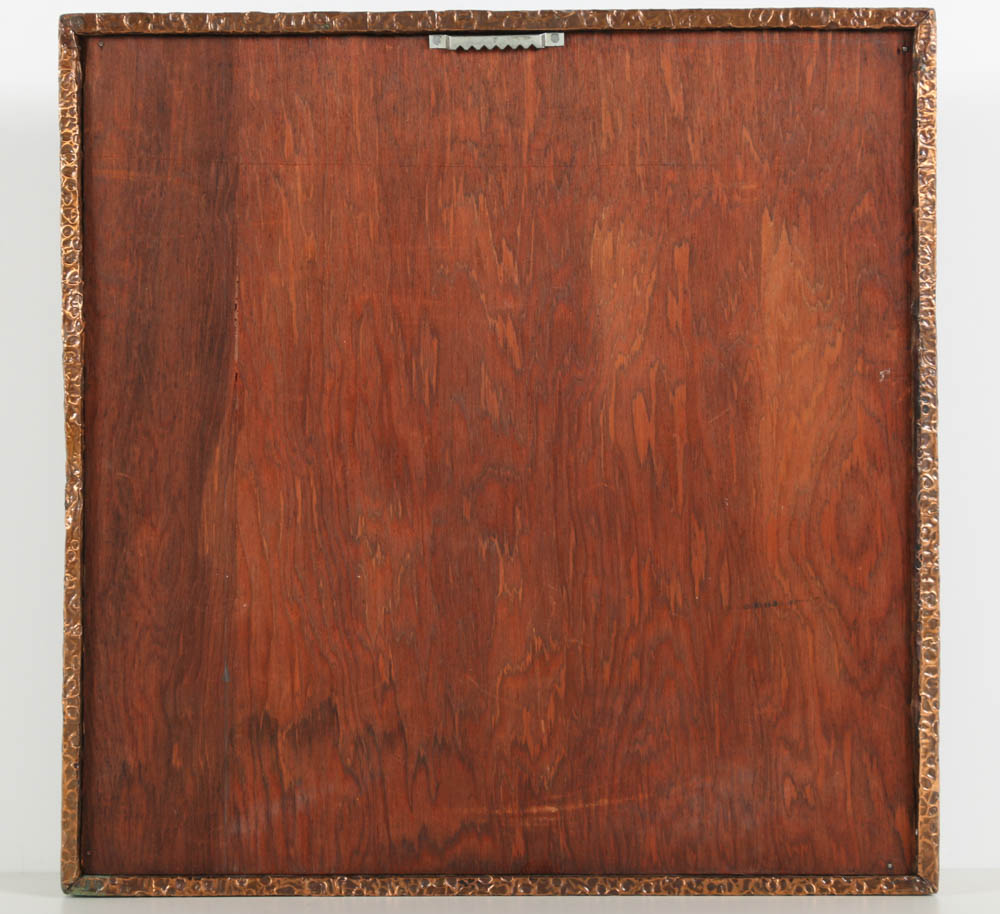 Repoussé on Copper Plate of Donald Duck