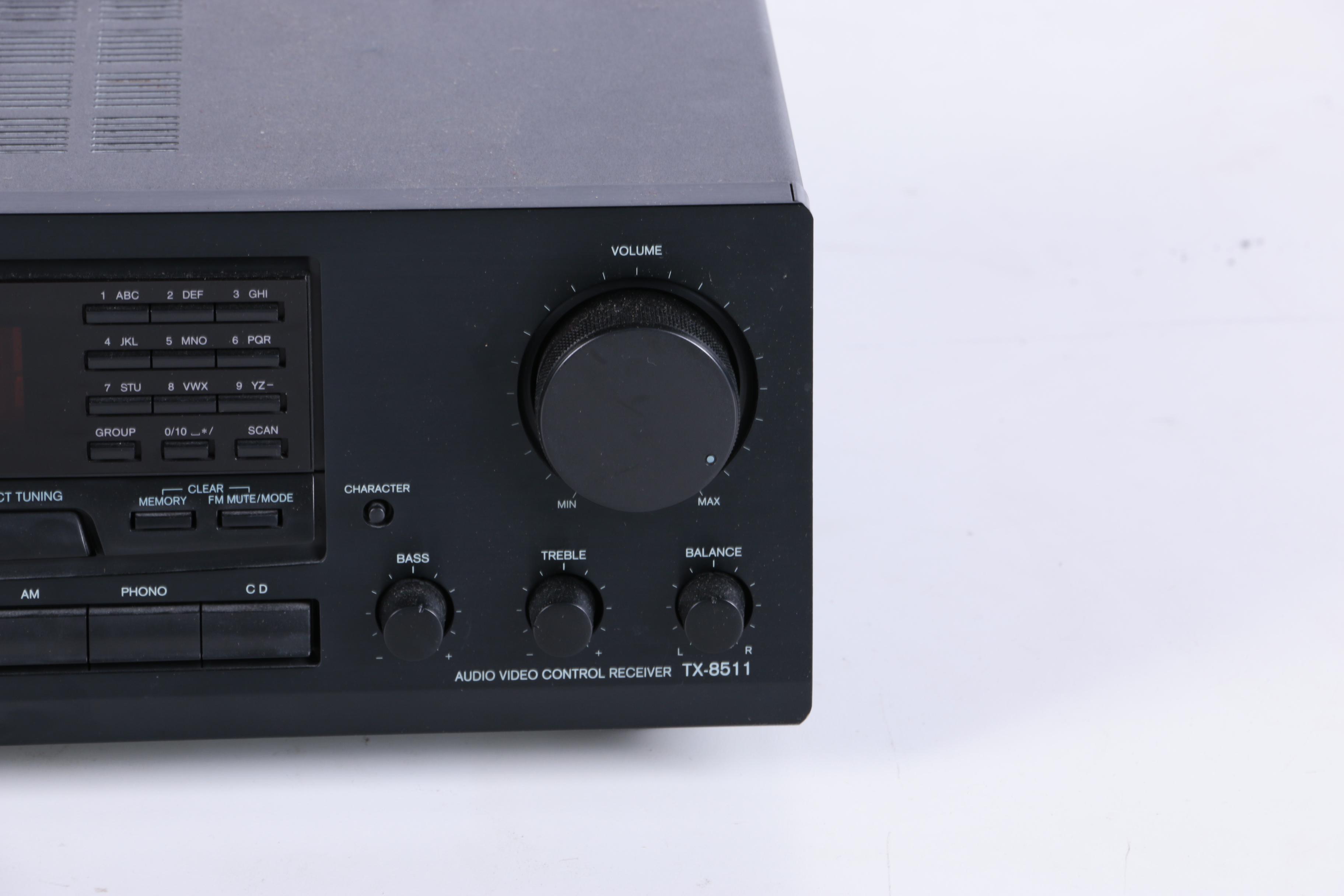 Onkyo Receiver And Two Infinity Speakers