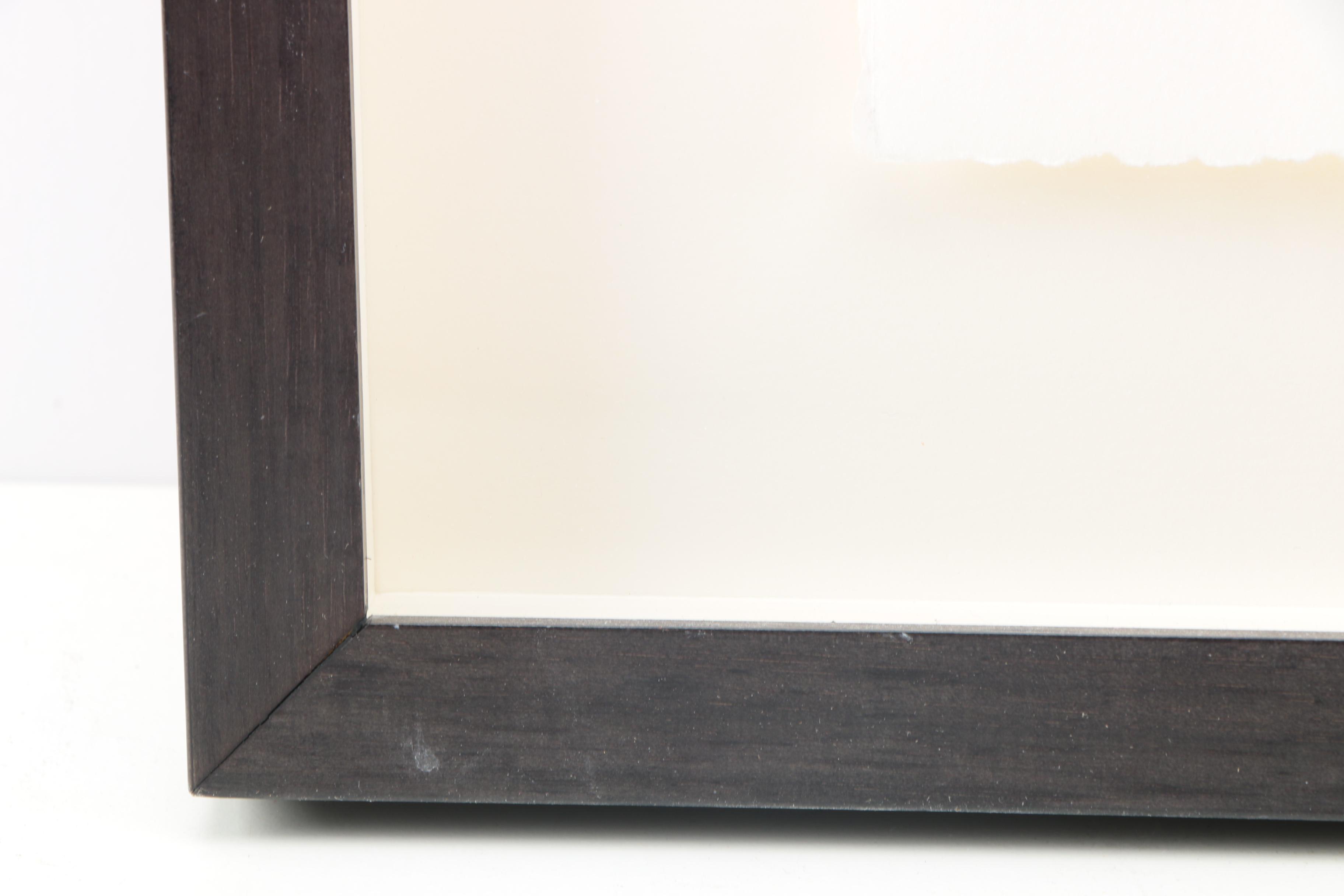 Elizabeth Tana Monoprint on Paper "Basket of Blossoms"