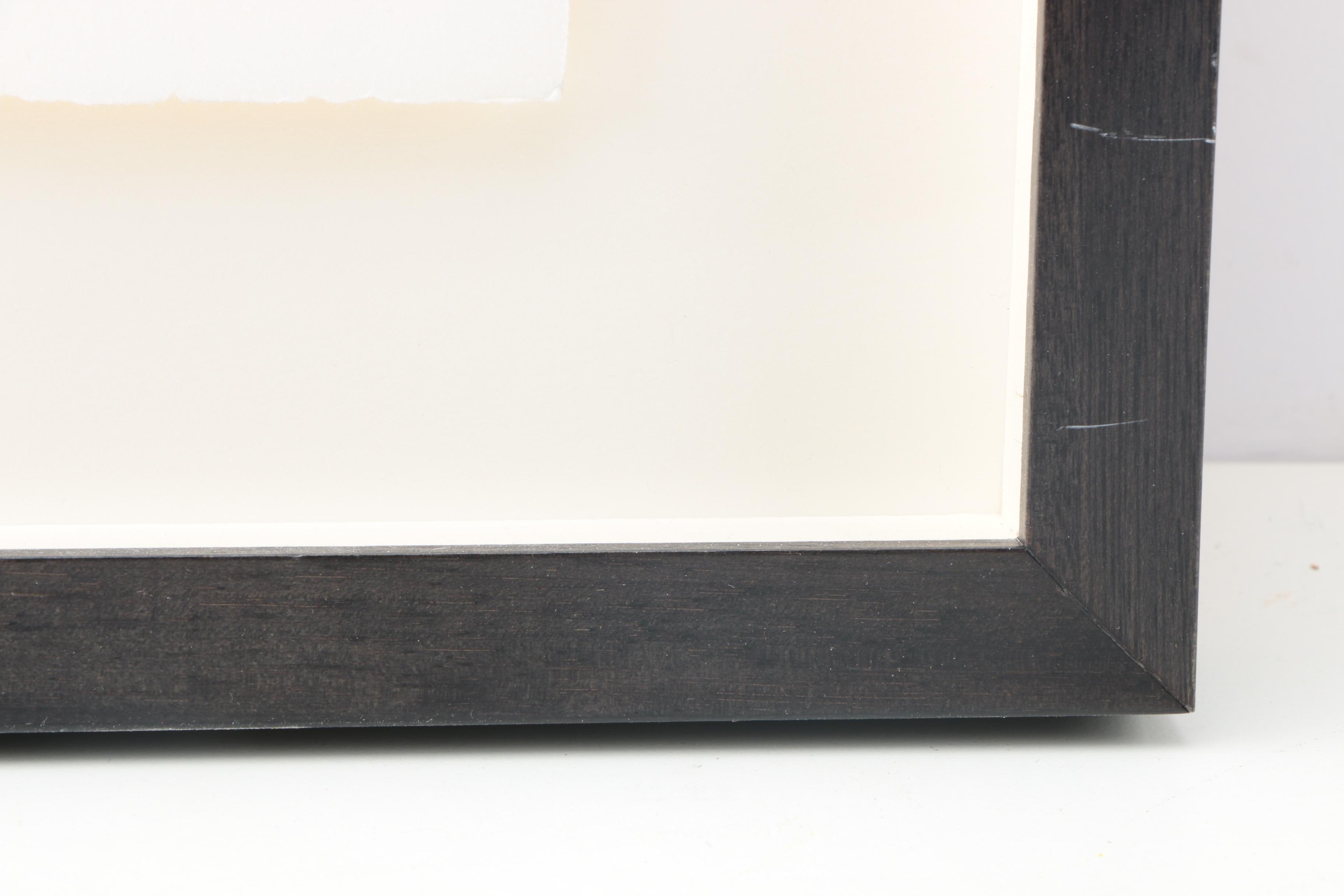 Elizabeth Tana Monoprint on Paper "Basket of Blossoms"